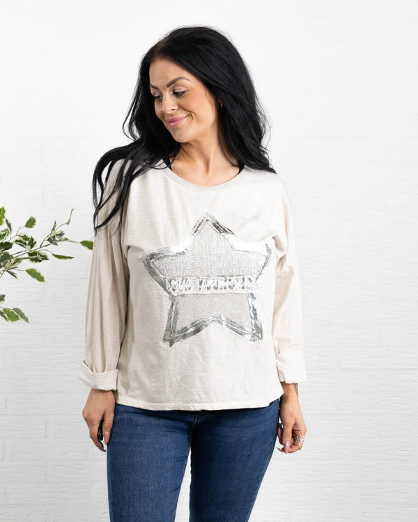 Arianna t-shirt, Beige