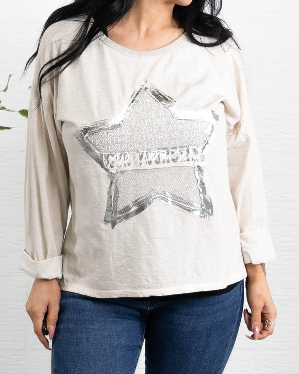 Arianna t-shirt, Beige