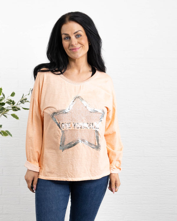 Arianna t-shirt, Koral
