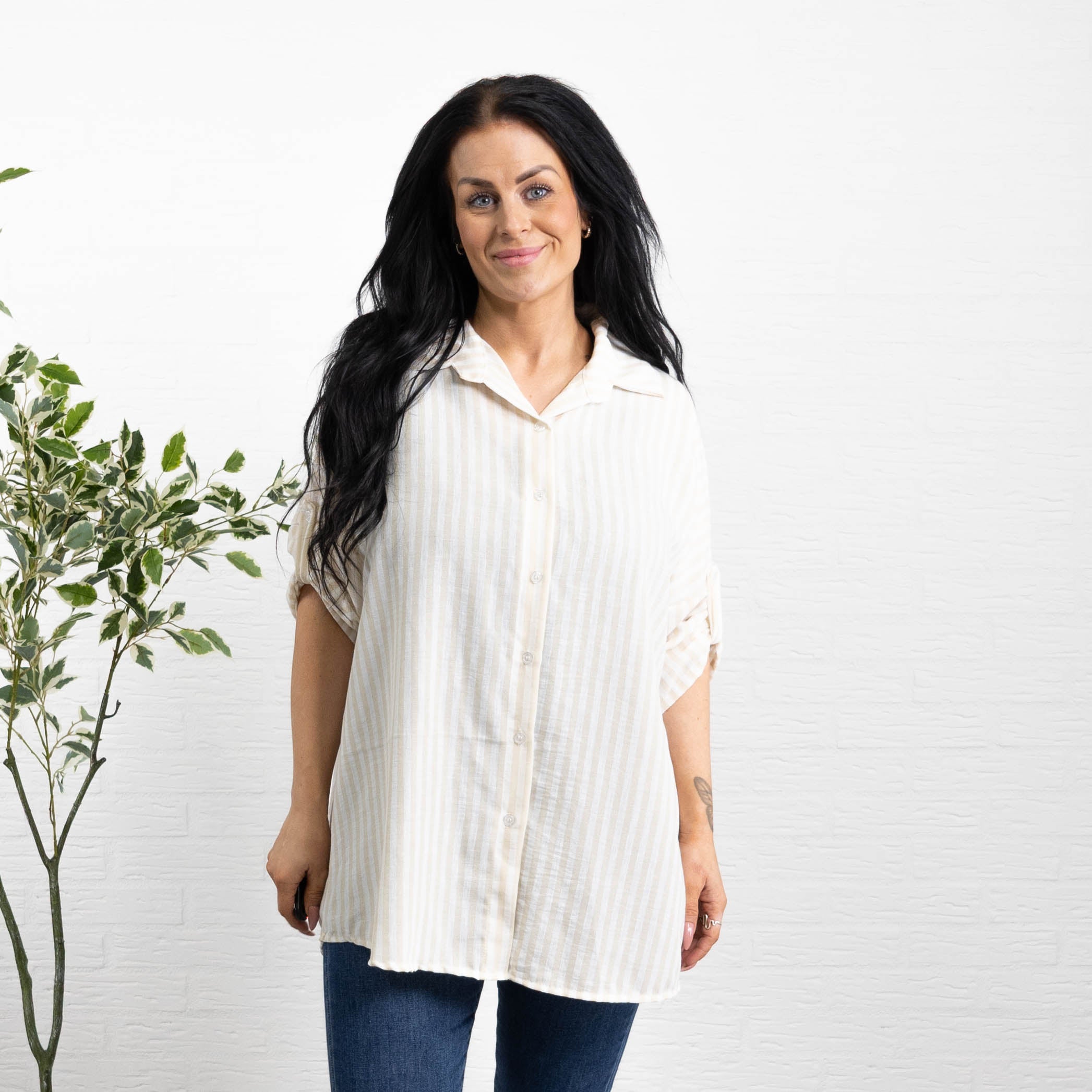 Phoebe skjorte, Beige