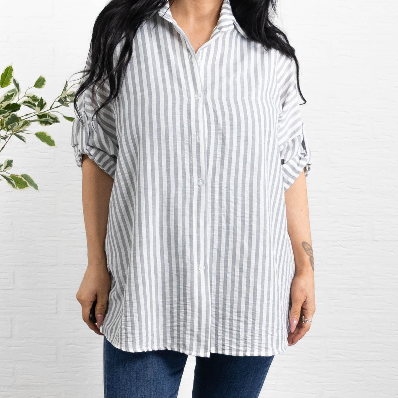 Phoebe skjorte, Lysegrå