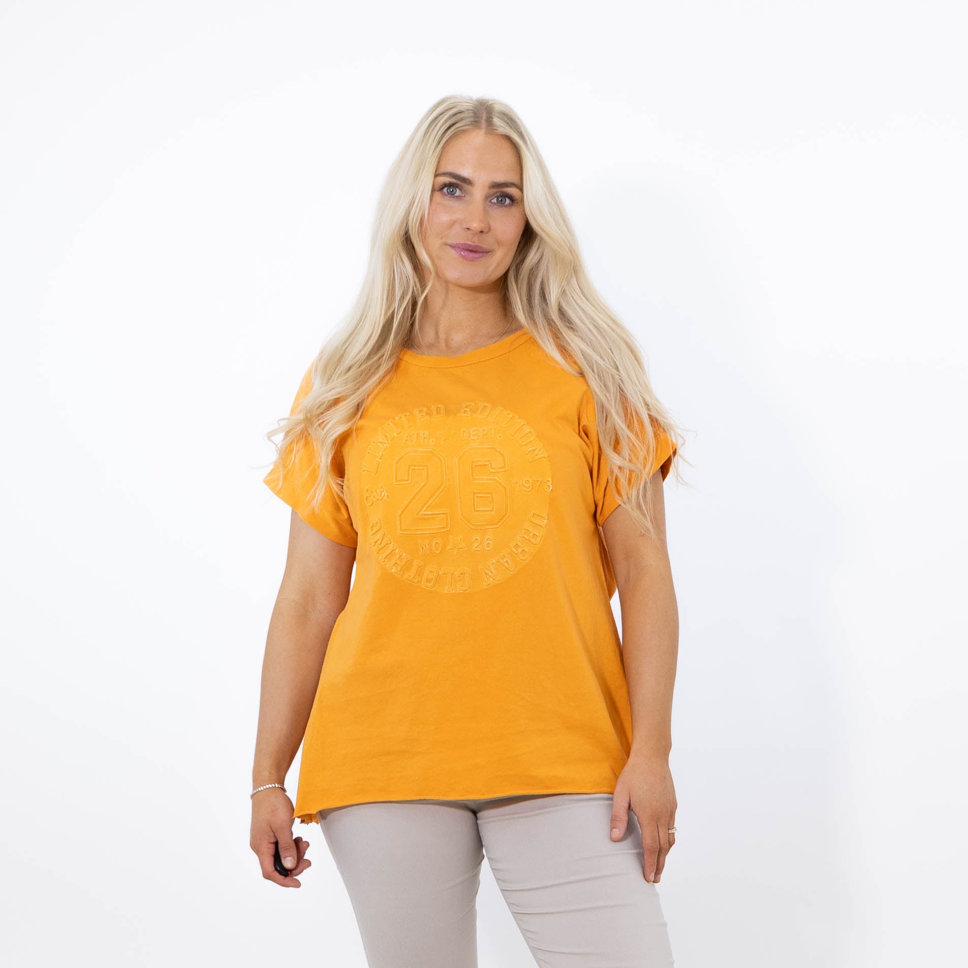 Pam puff print t-shirt, Orange
