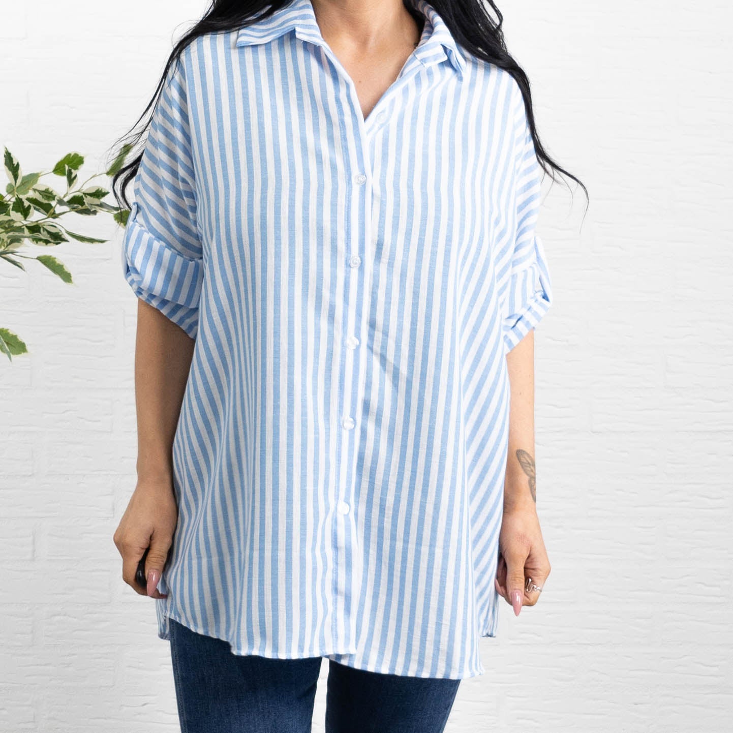 Phoebe skjorte, Lyseblå