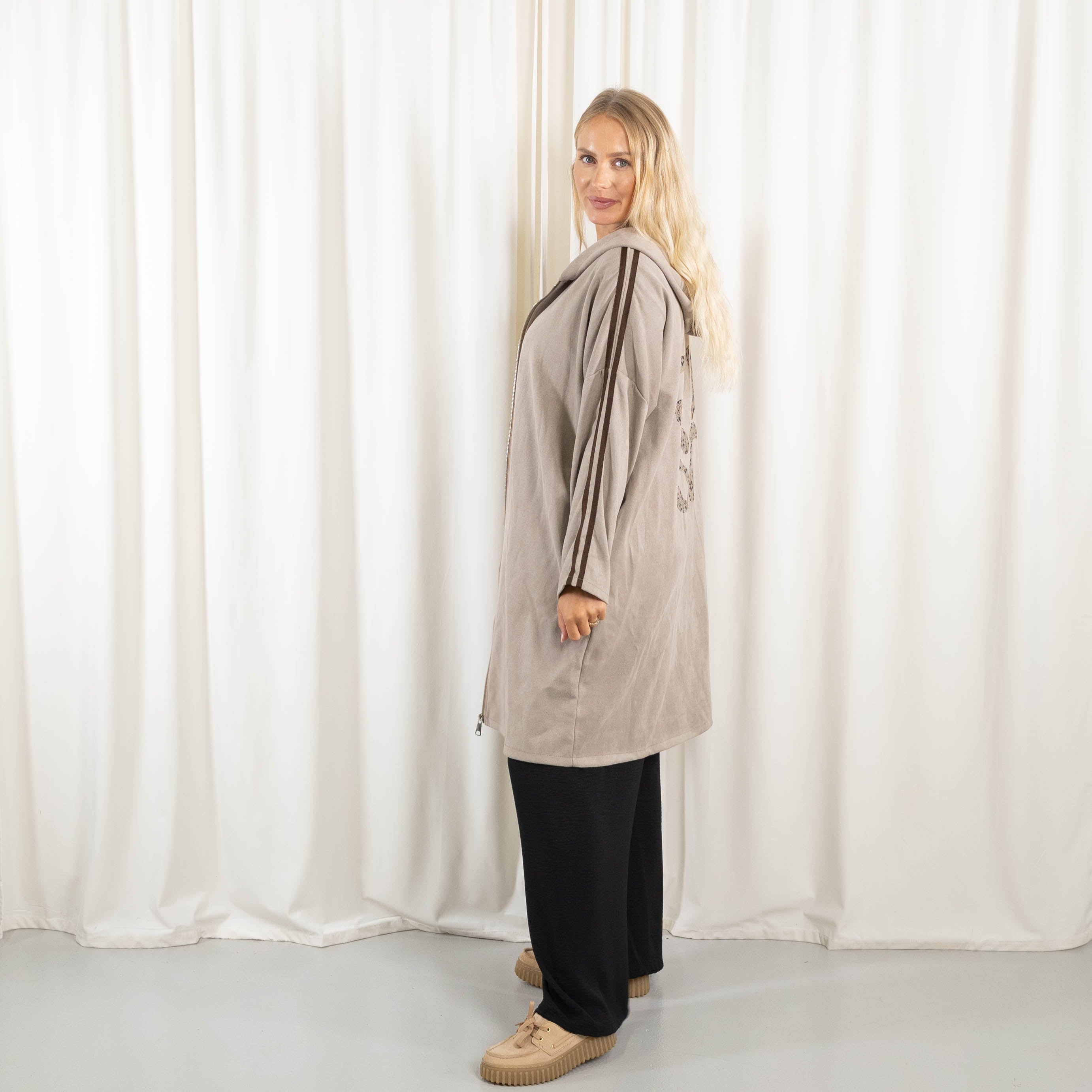 Lola cardigan, Taupe