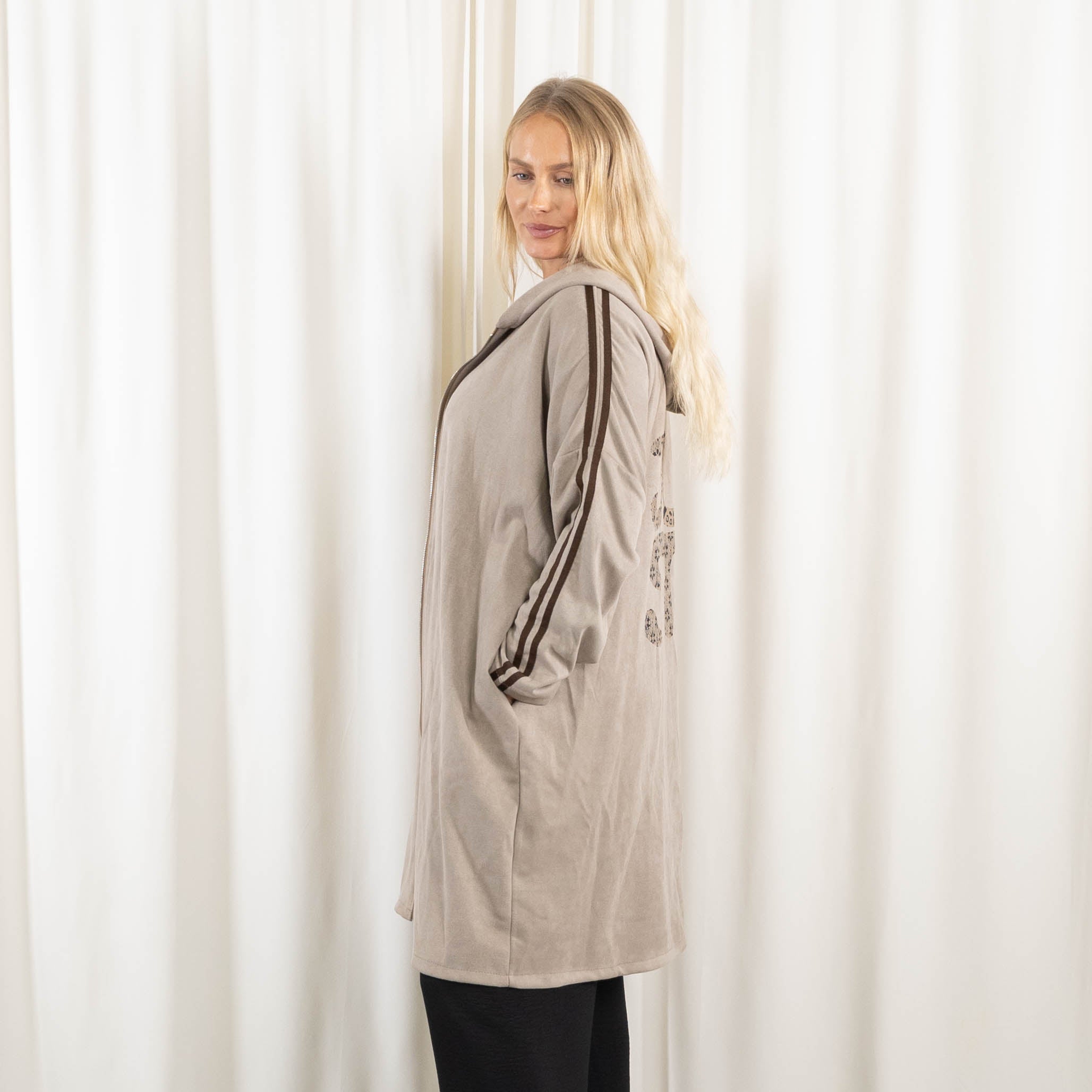 Lola cardigan, Taupe