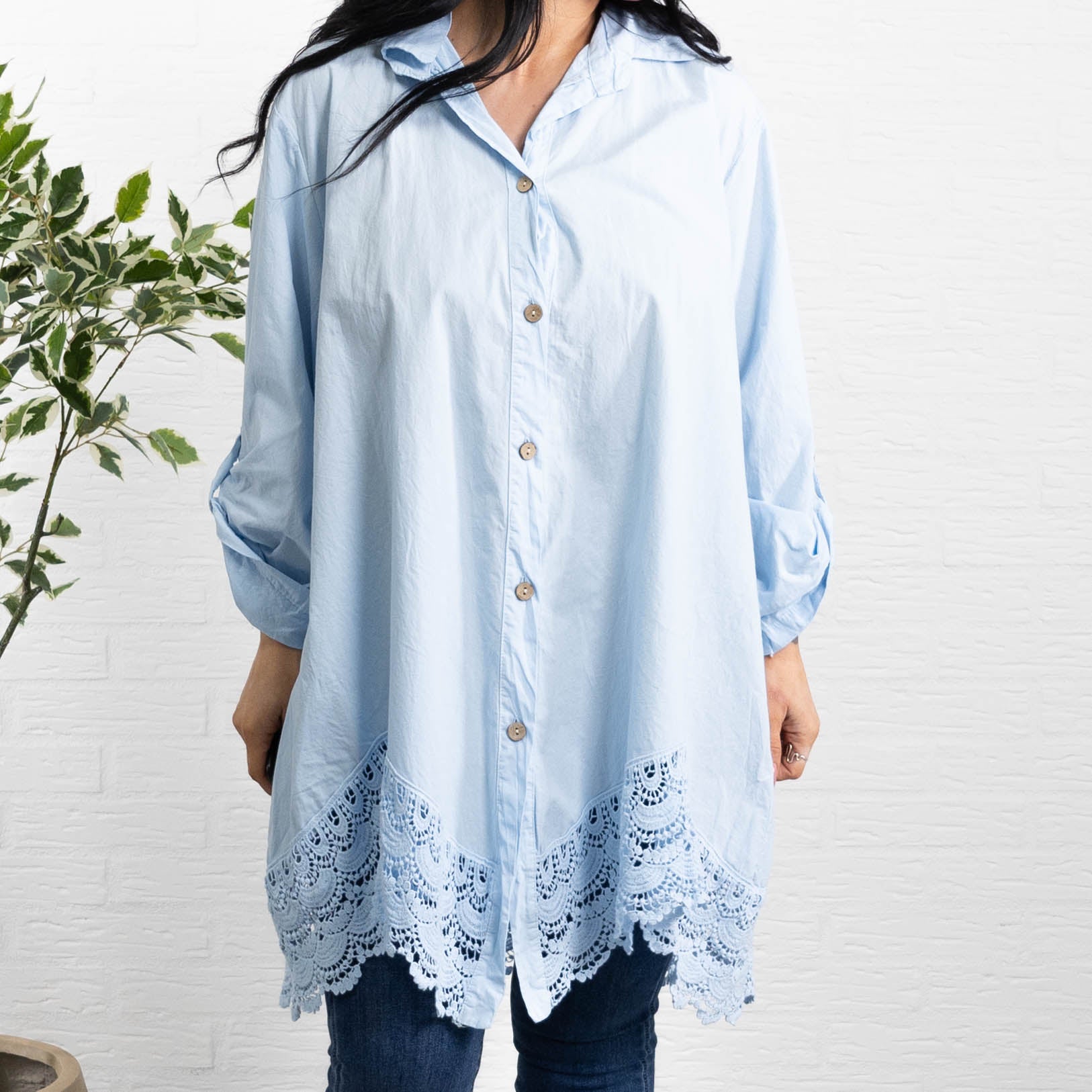 Kelly tunika, Lyseblå