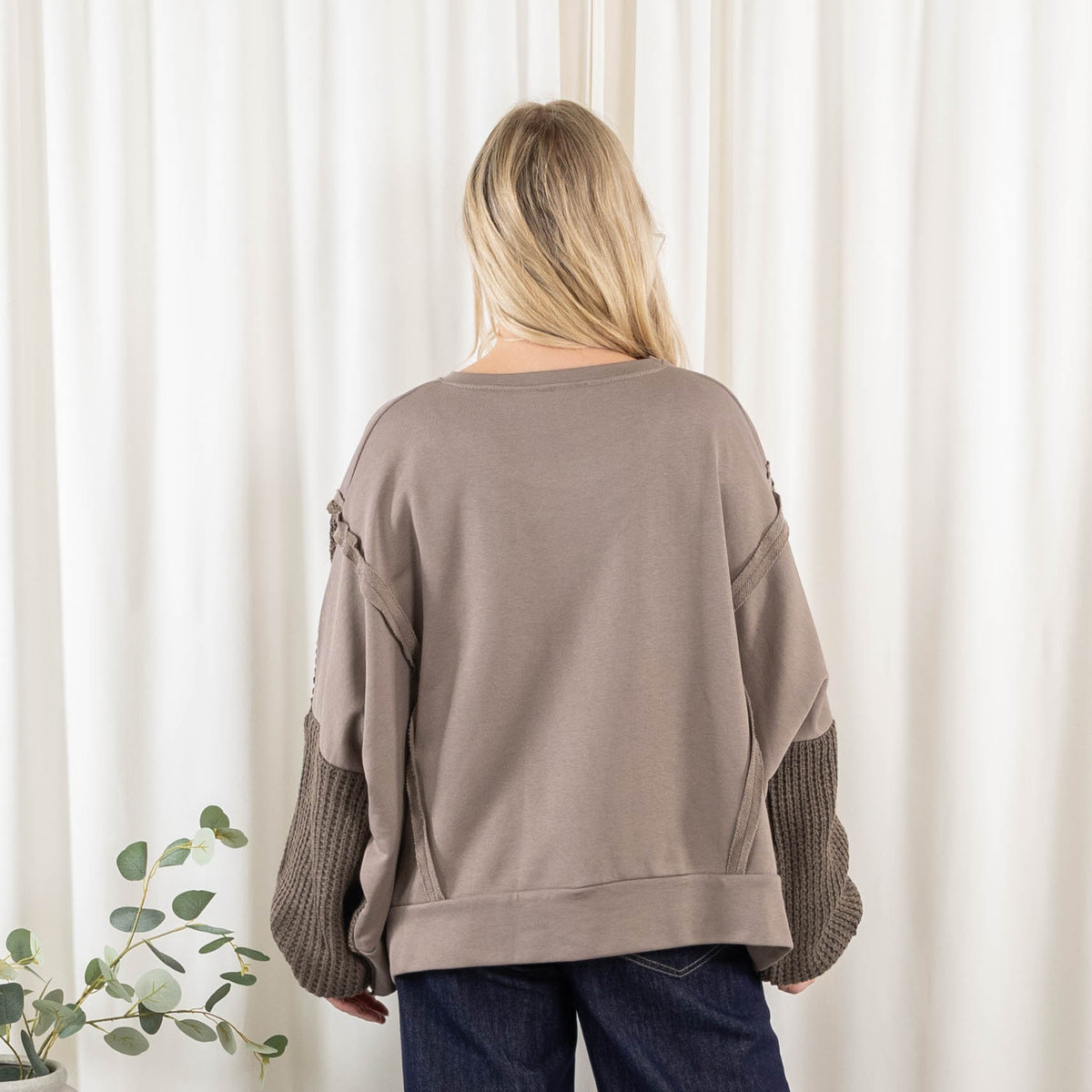 Lima sweatshirt, Taupe