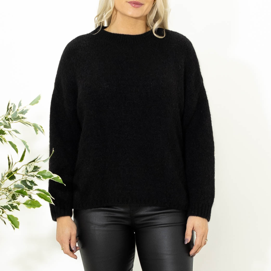 Blake babyalpaca strik, Sort