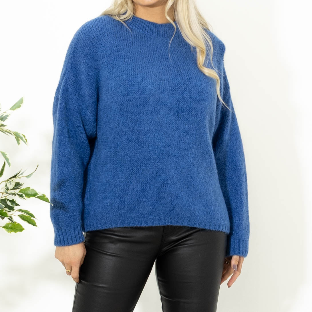 Blake babyalpaca strik, Dueblå