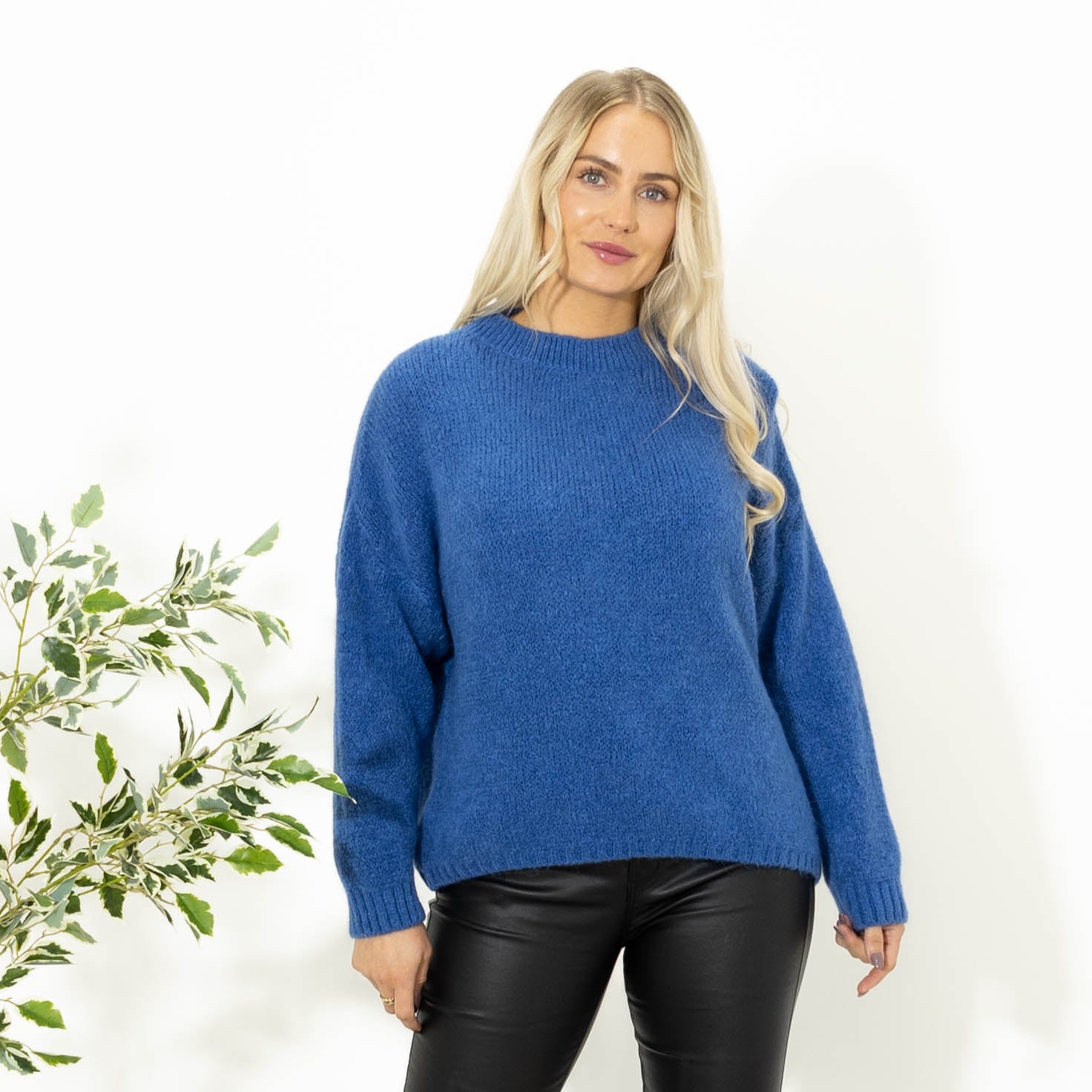 Blake babyalpaca strik, Dueblå