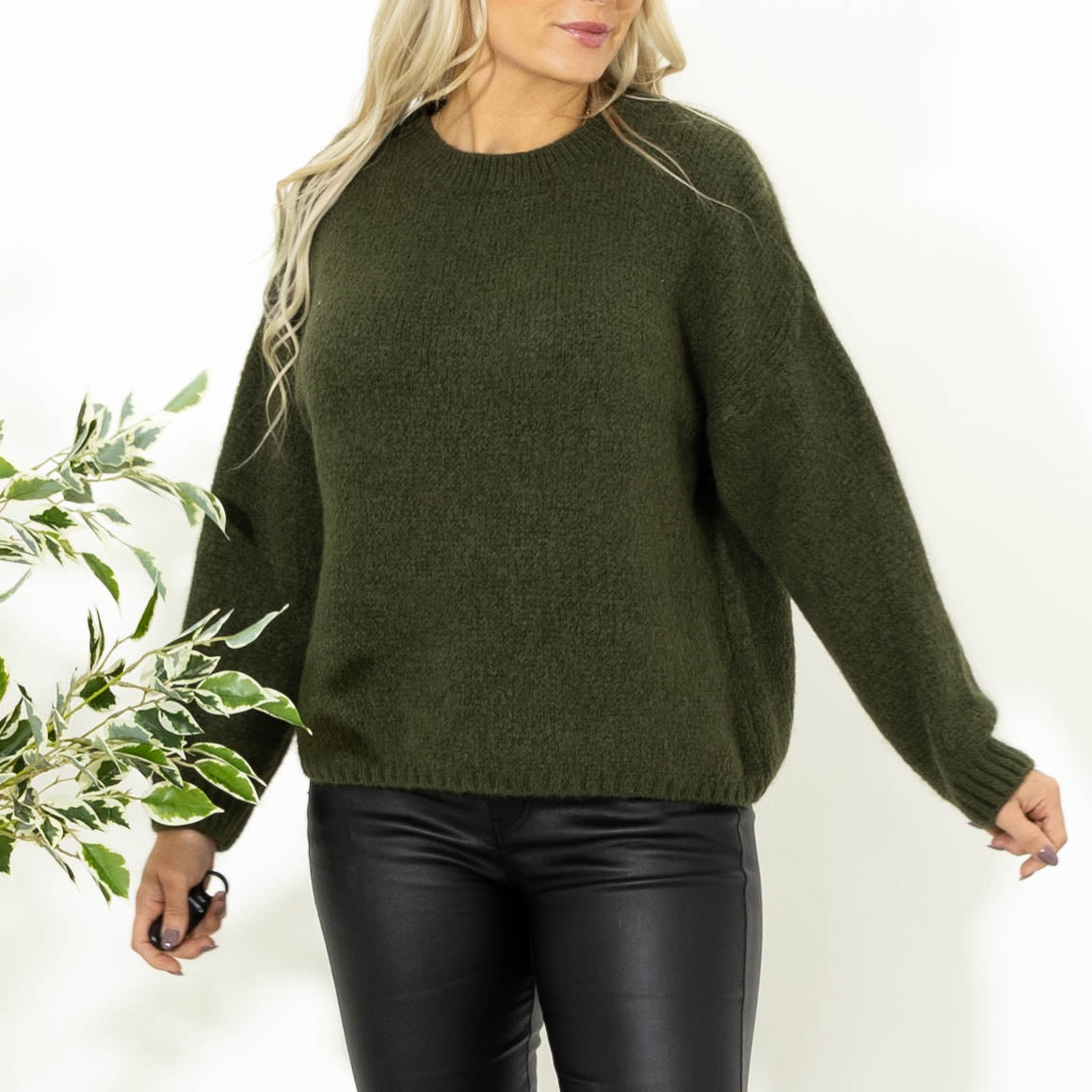 Blake babyalpaca strik, Khaki