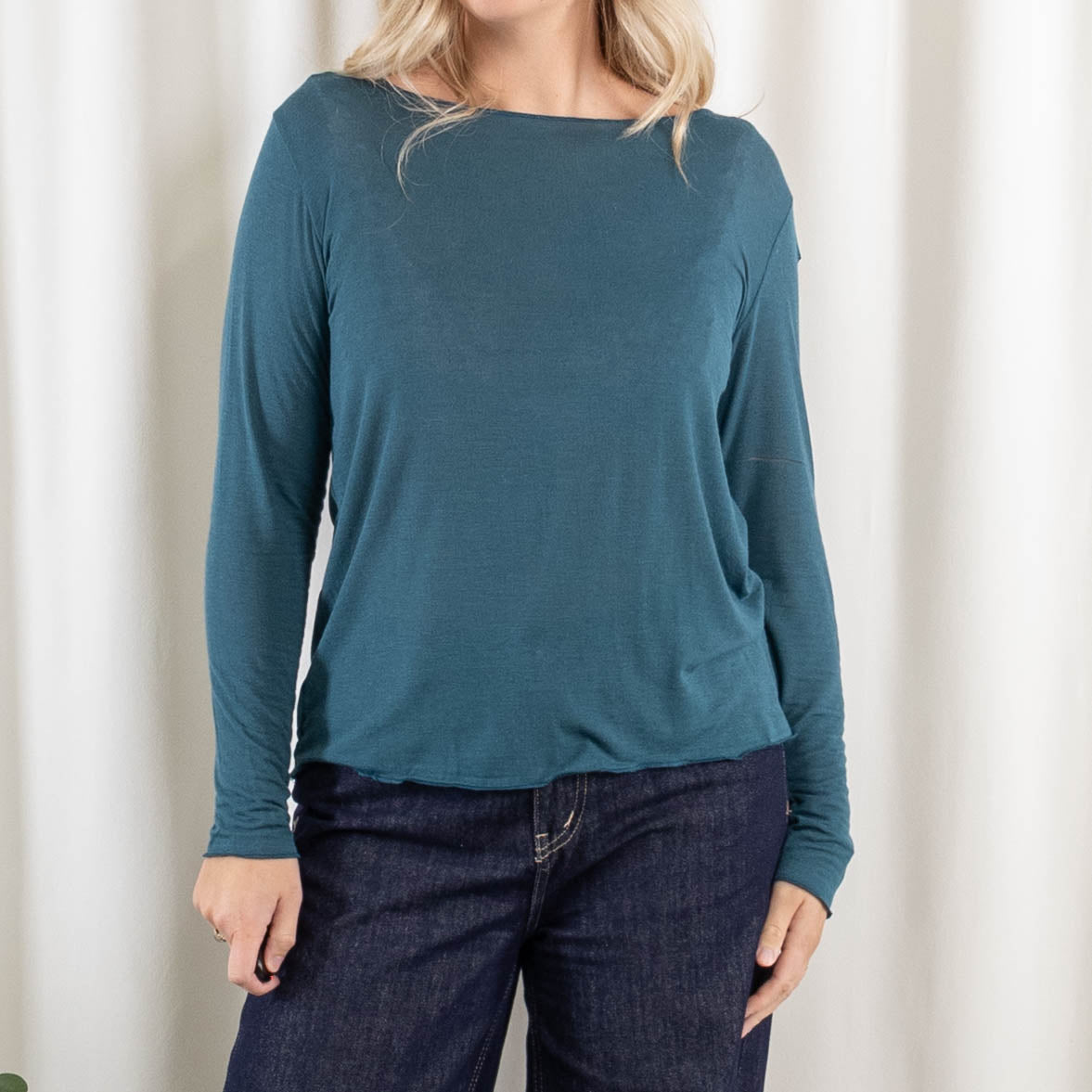Cashy long sleeve, Petrol