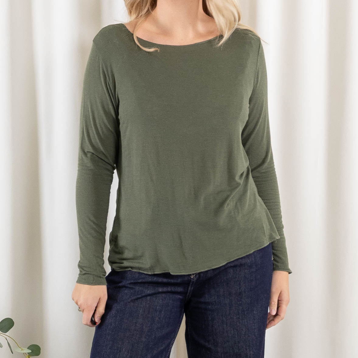 Cashy long sleeve, Khaki