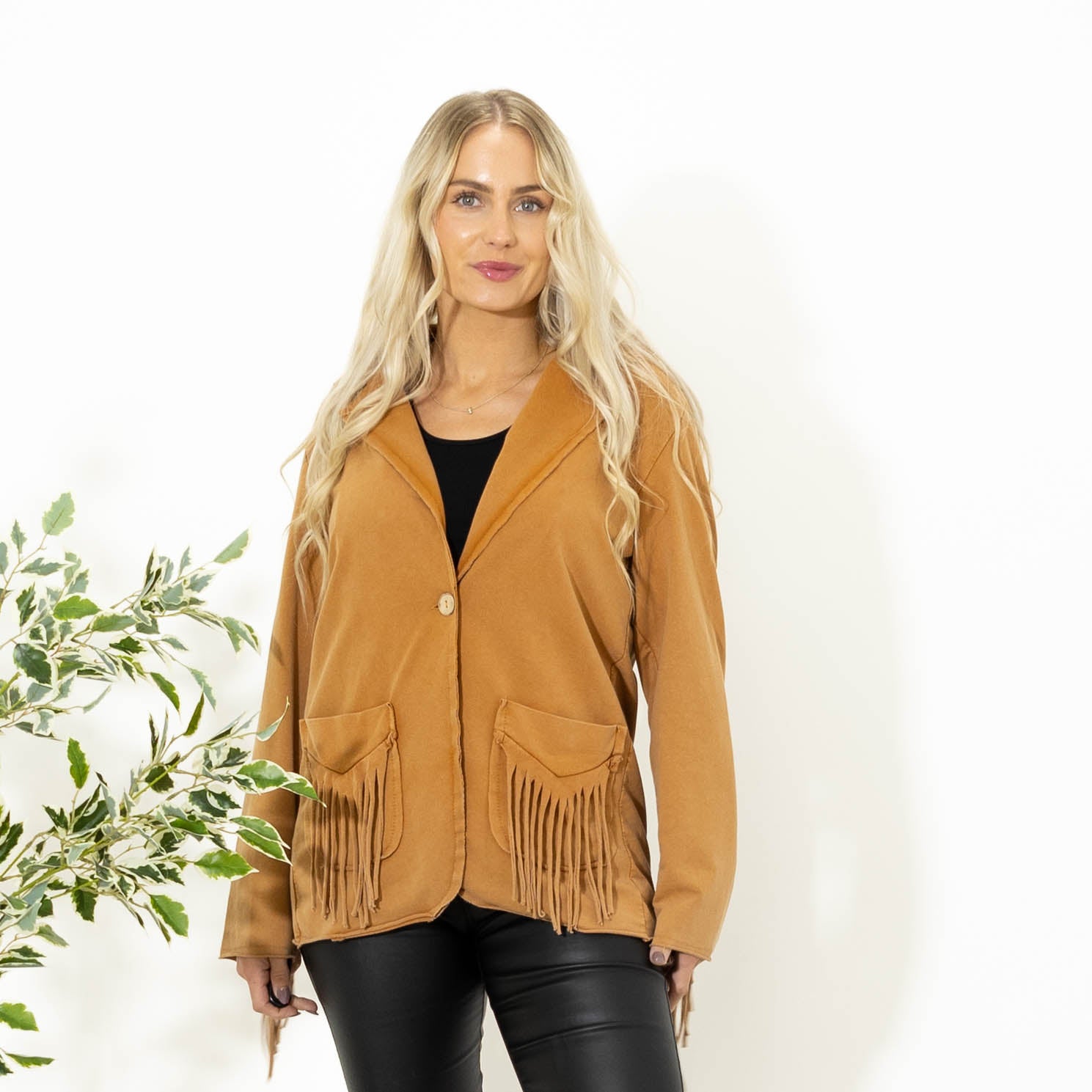 Helle bomulds jakke, Orange