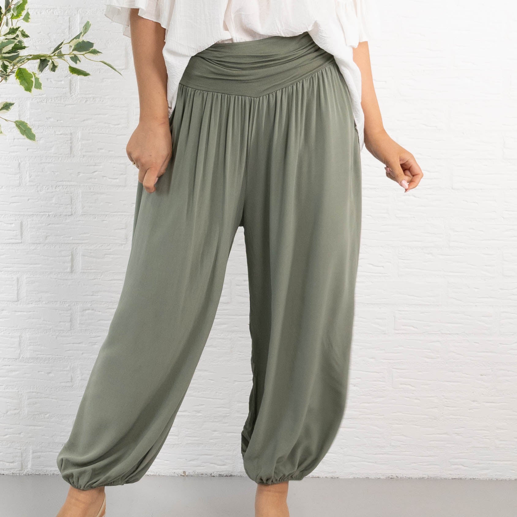 Jasmin haremsbukser, Khaki