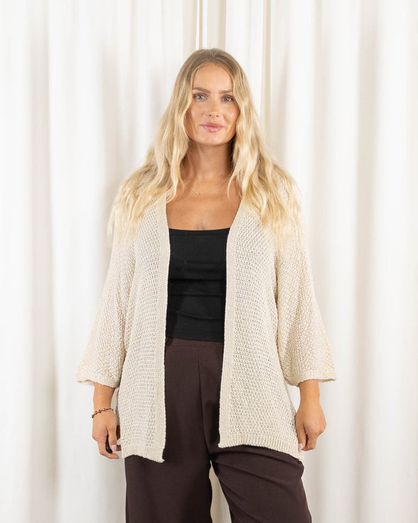 Lise cardigan, Råhvid