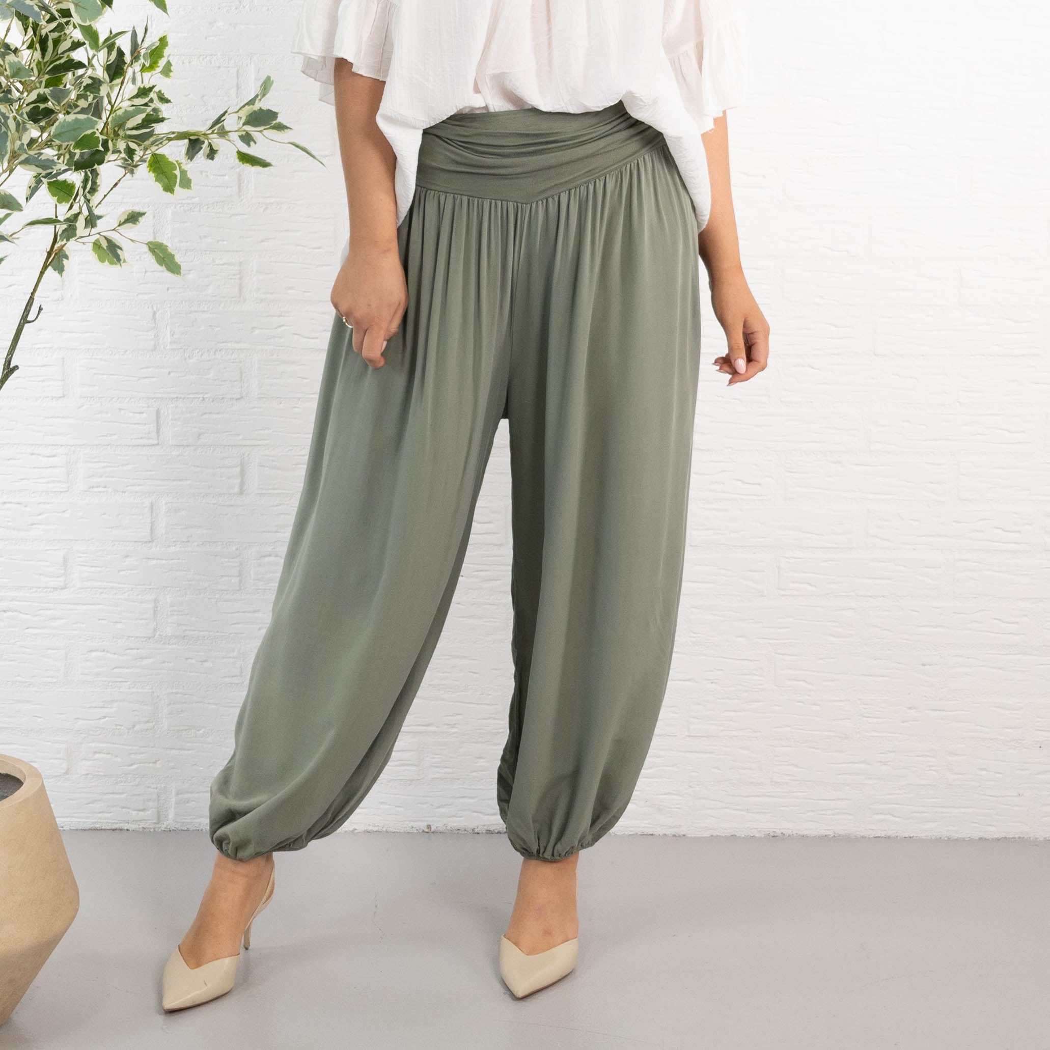 Jasmin haremsbukser, Khaki