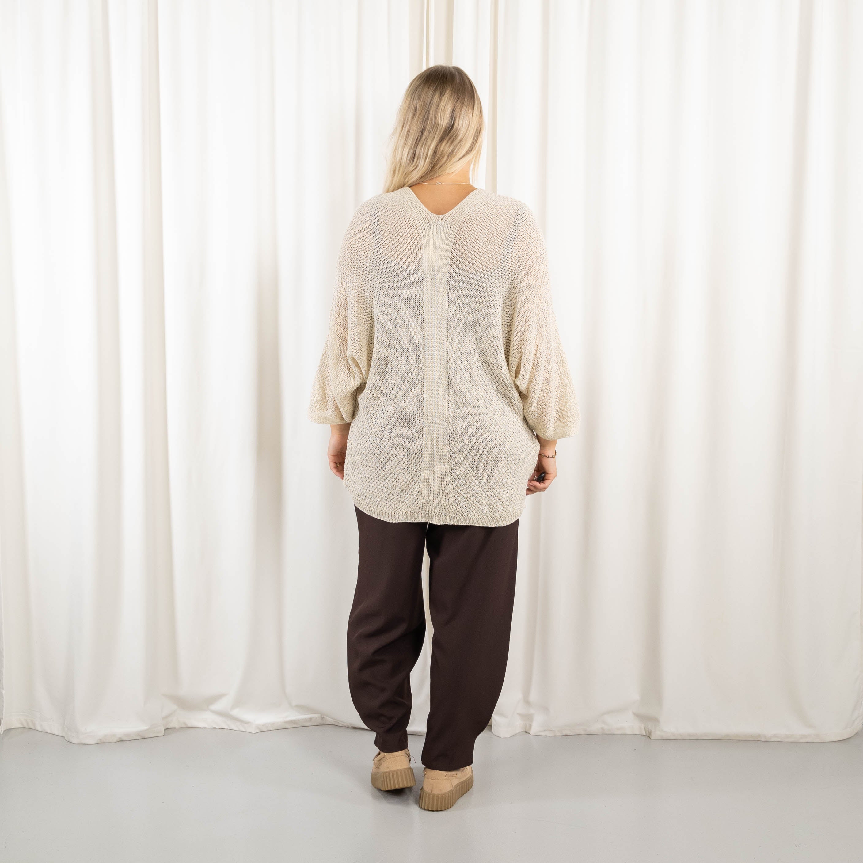 Lise cardigan, Råhvid