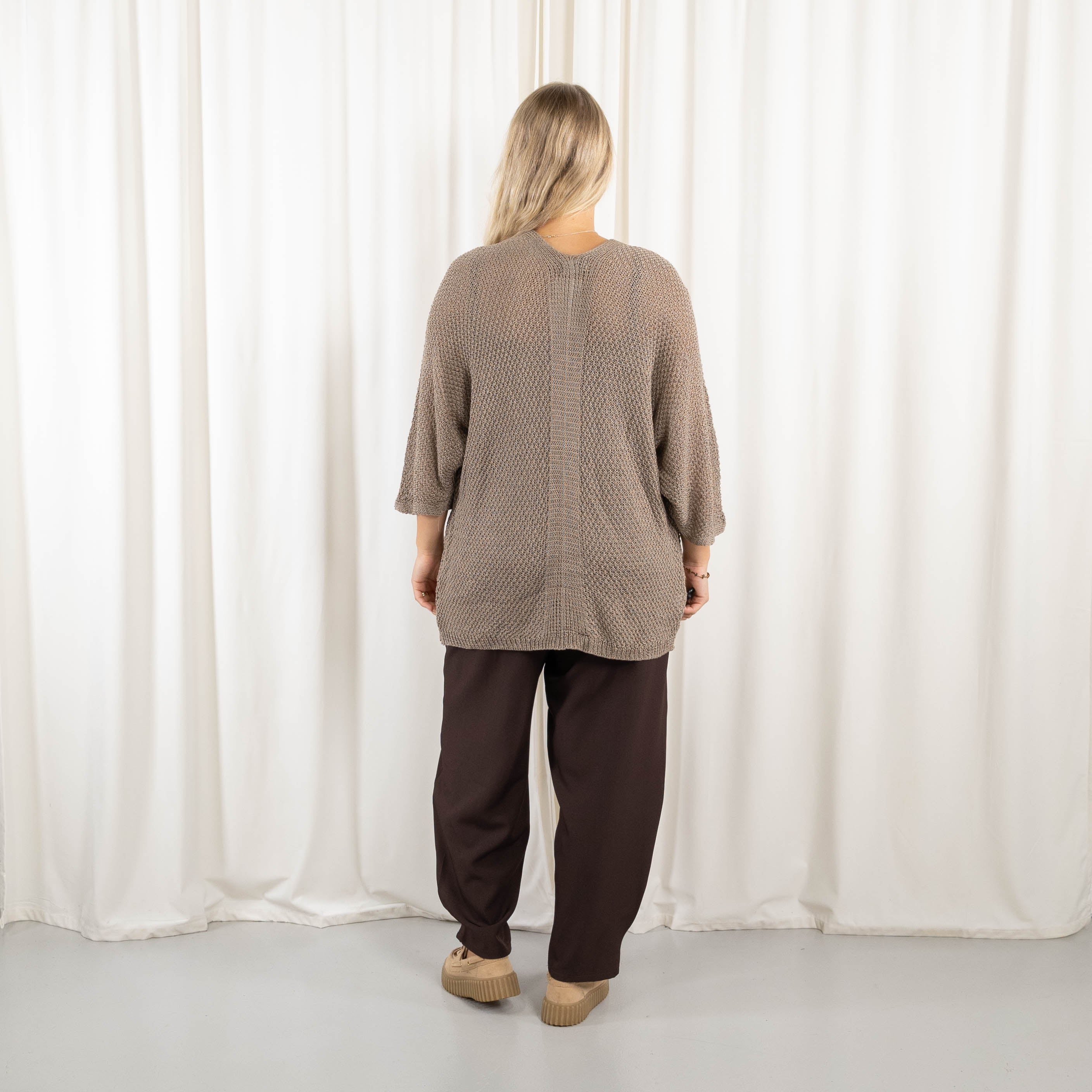 Lise cardigan, Taupe
