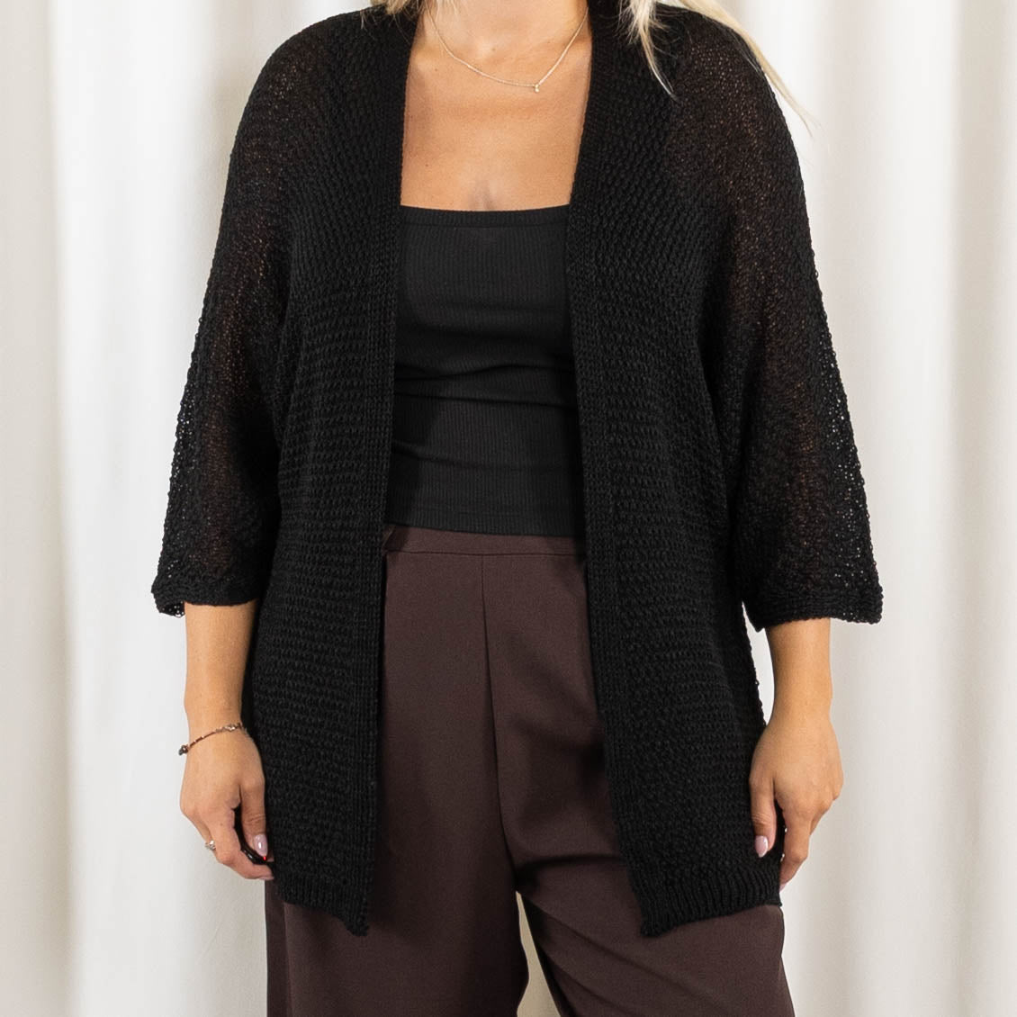 Lise cardigan, Sort