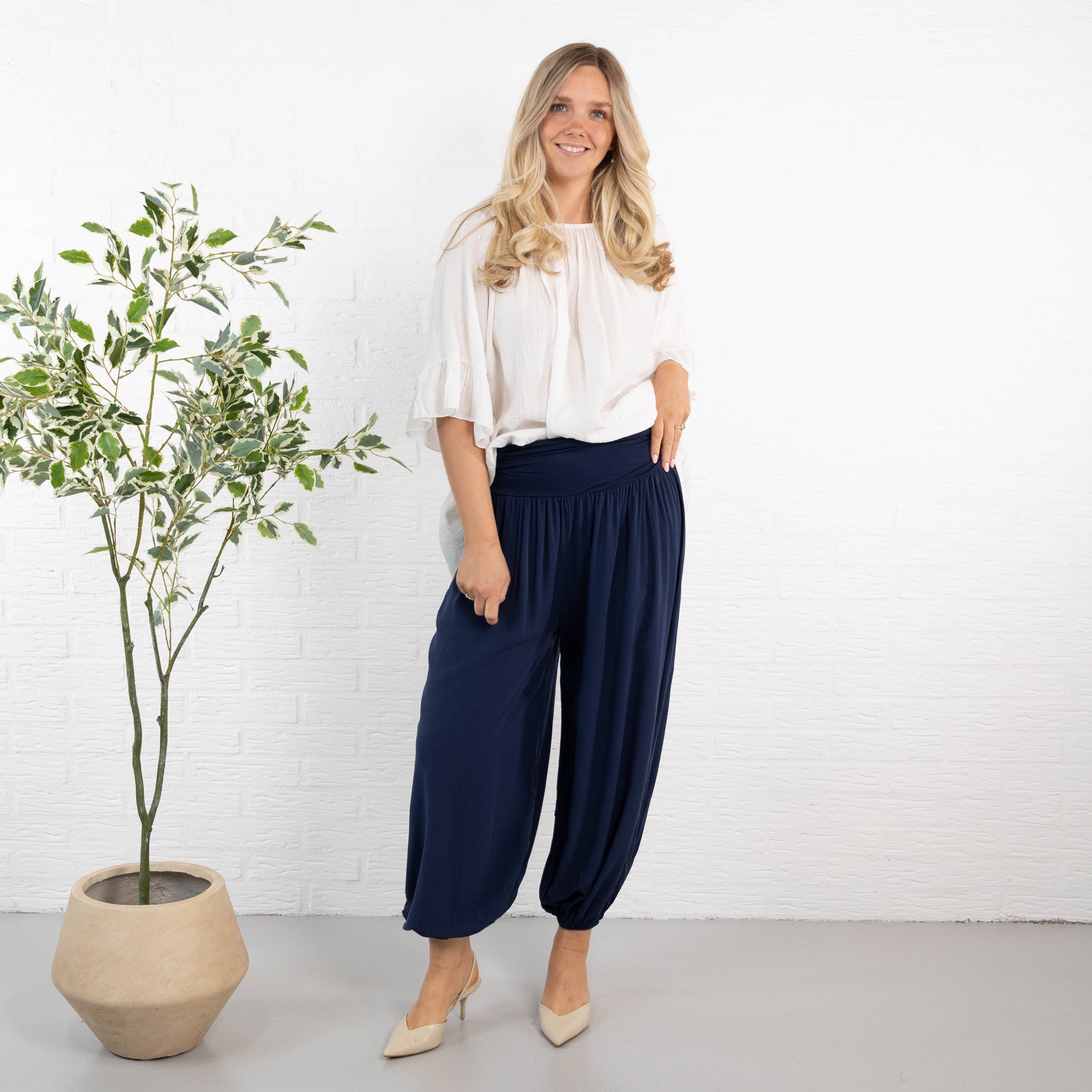 Jasmin haremsbukser, Navy
