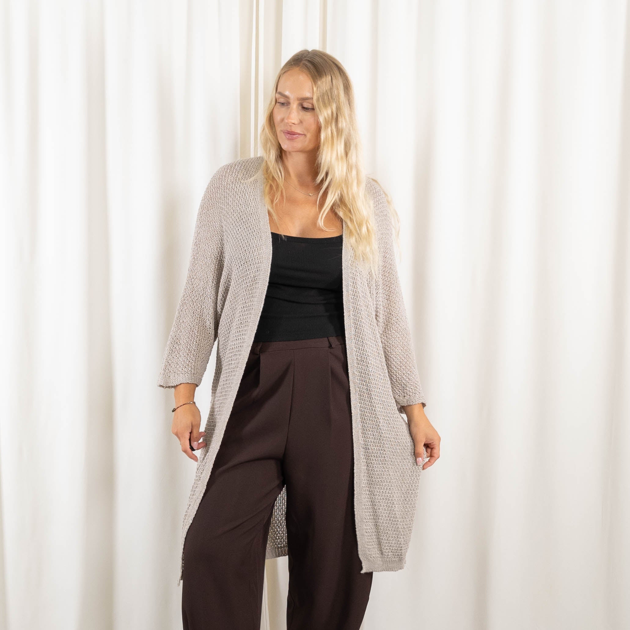 Ninni cardigan, Taupe