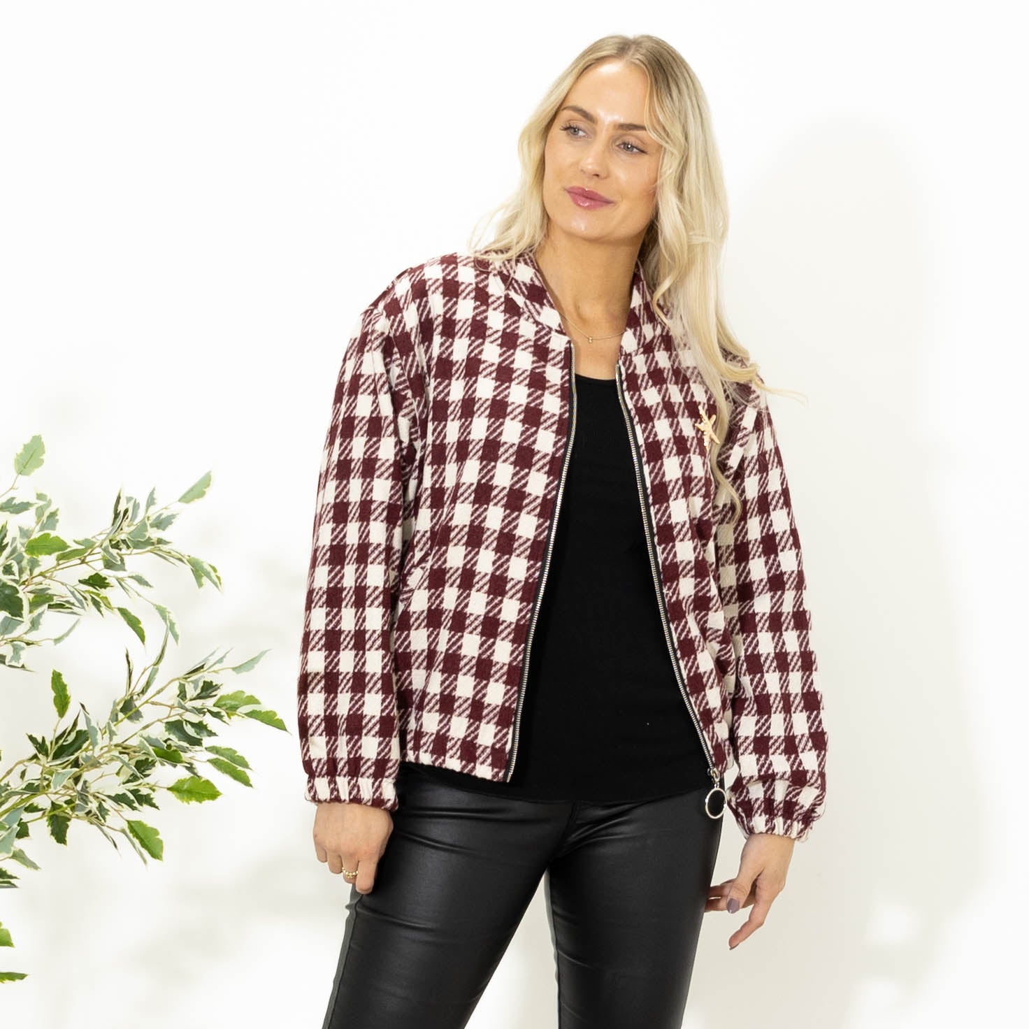 Paprika bomber jakke, Bordeaux