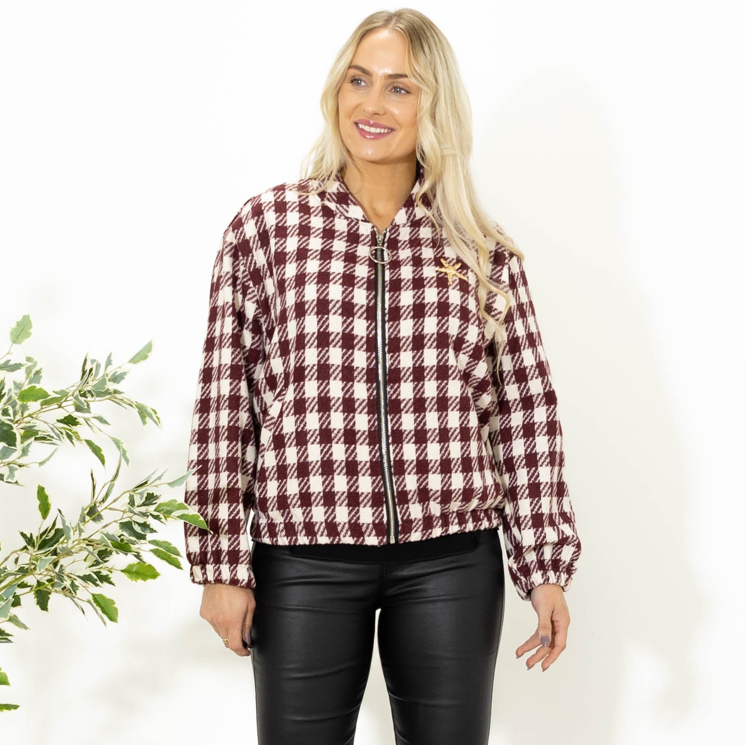 Paprika bomber jakke, Bordeaux