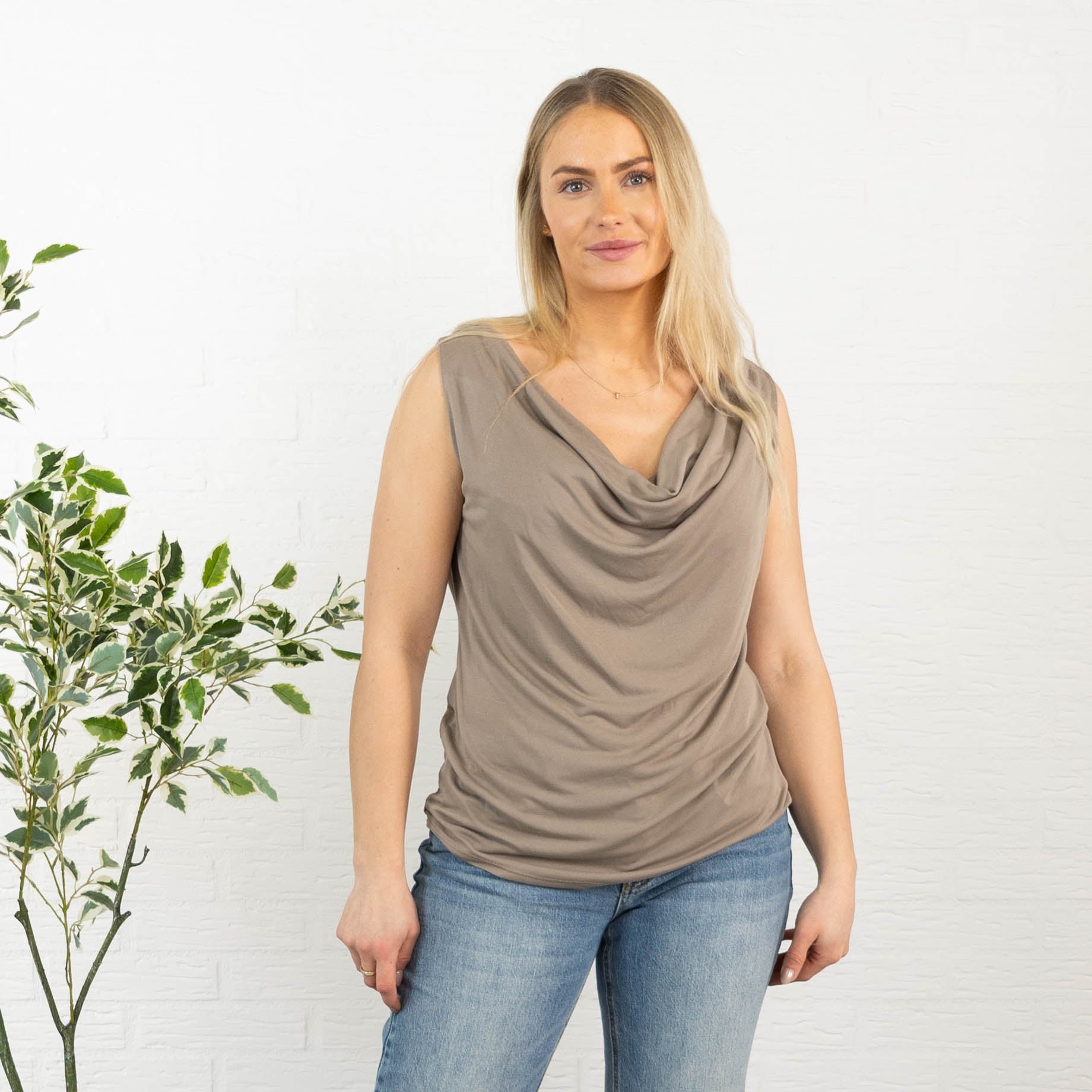 Melissa top, Taupe