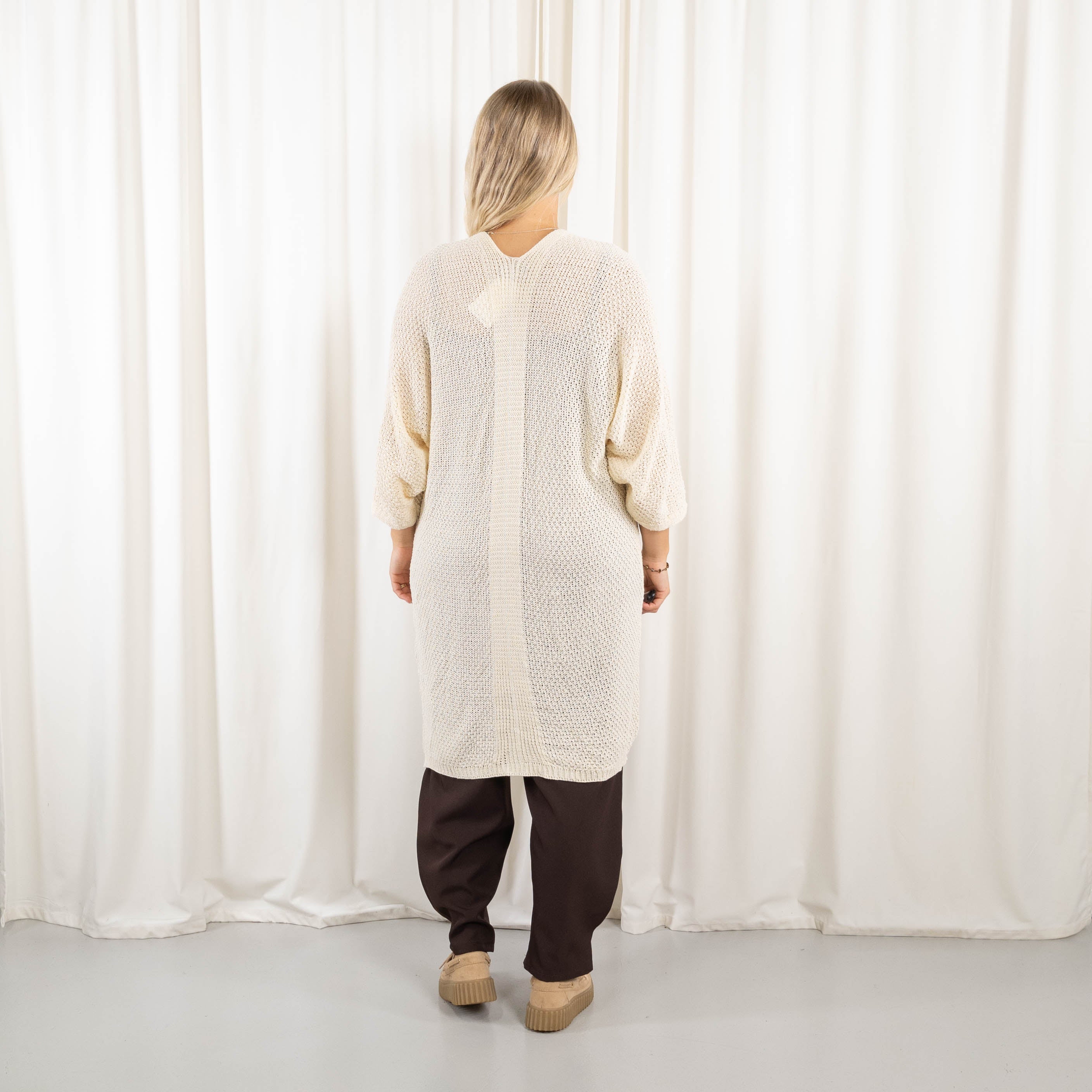 Ninni cardigan, Råhvid