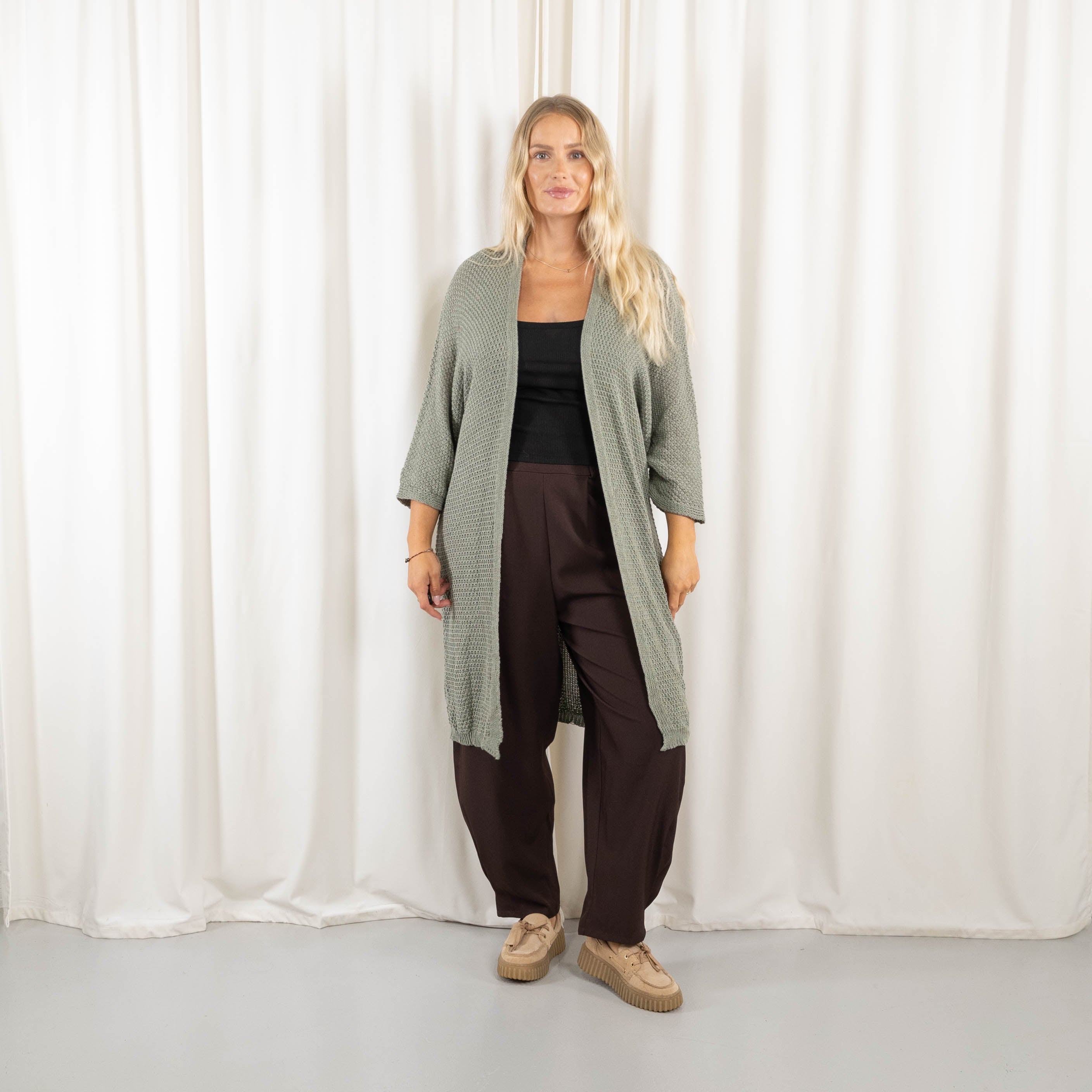 Ninni cardigan, Khaki