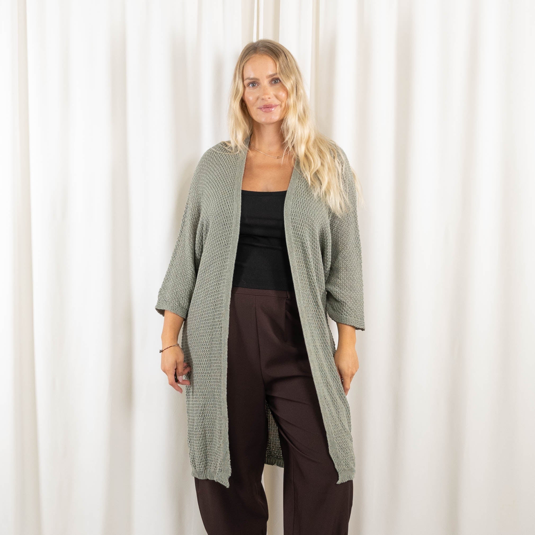 Ninni cardigan, Khaki