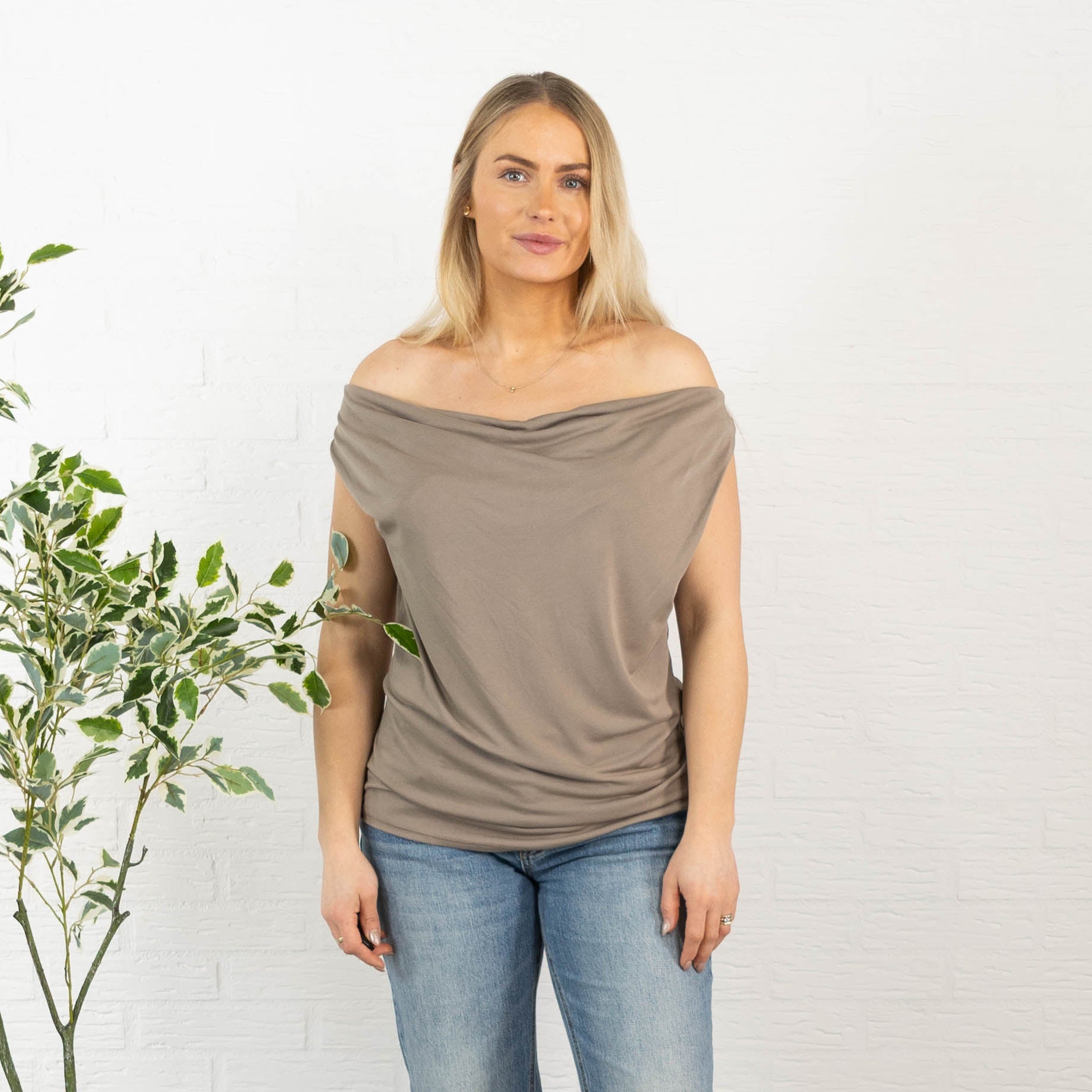 Melissa top, Taupe