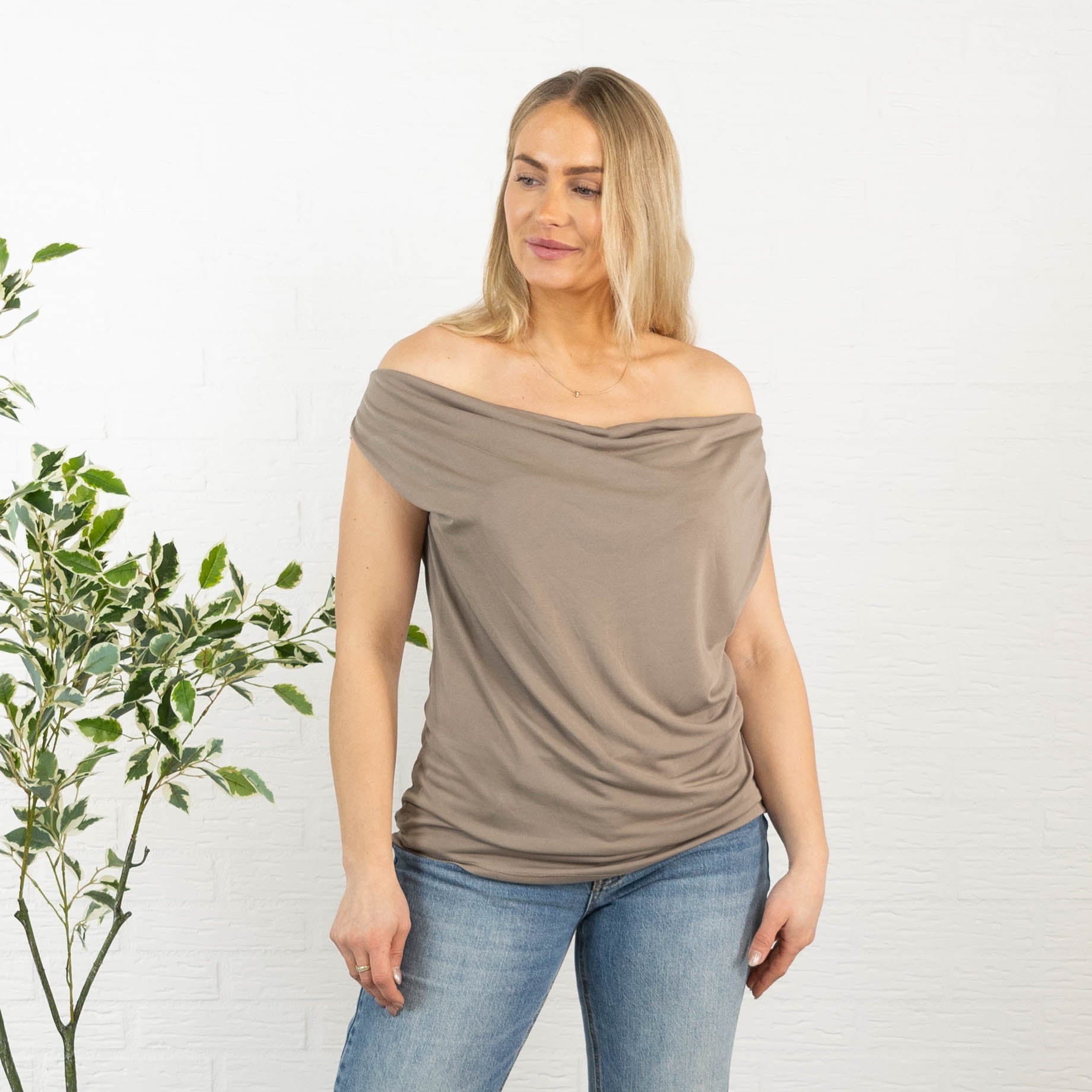 Melissa top, Taupe