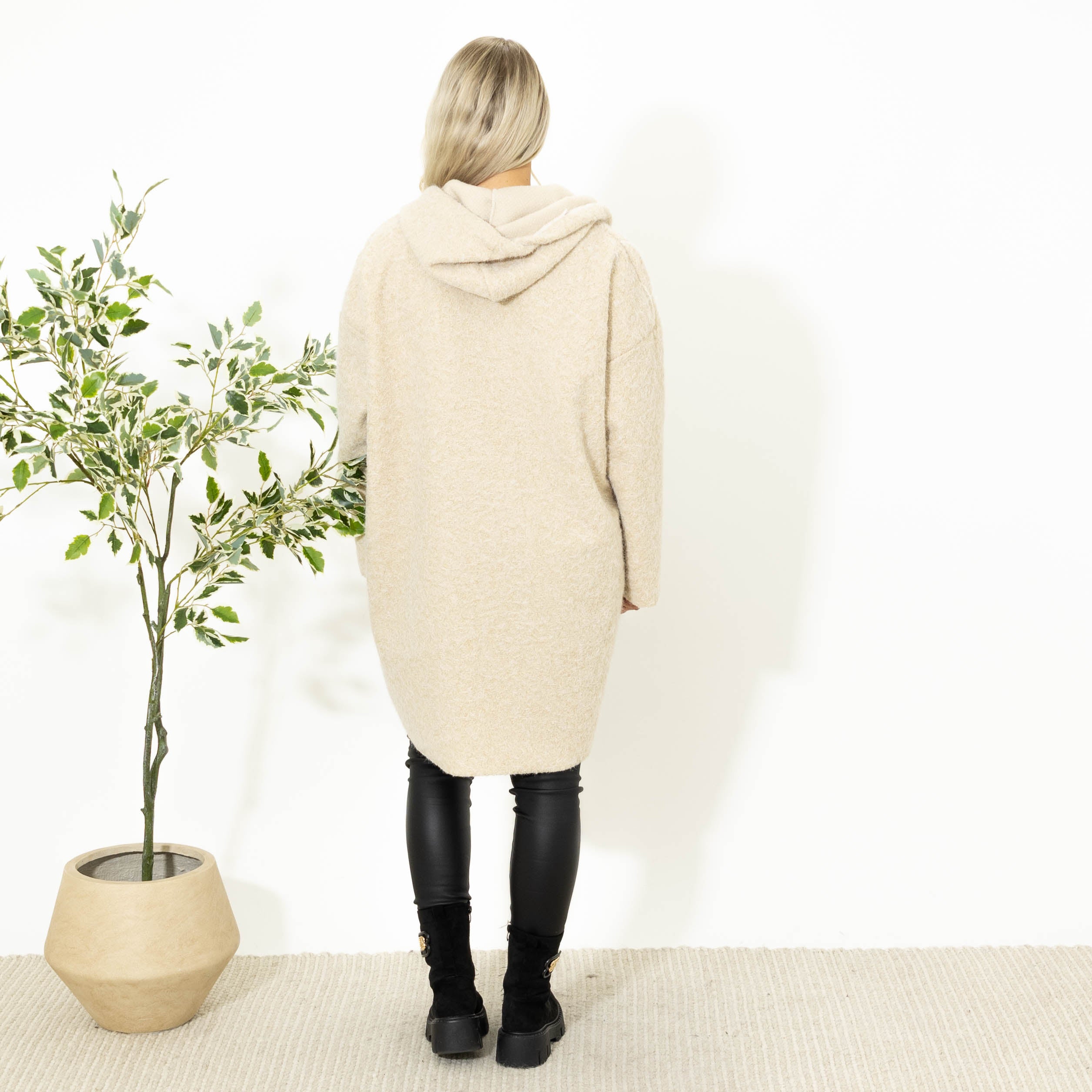 Maddie jakke m. lynlås, Beige