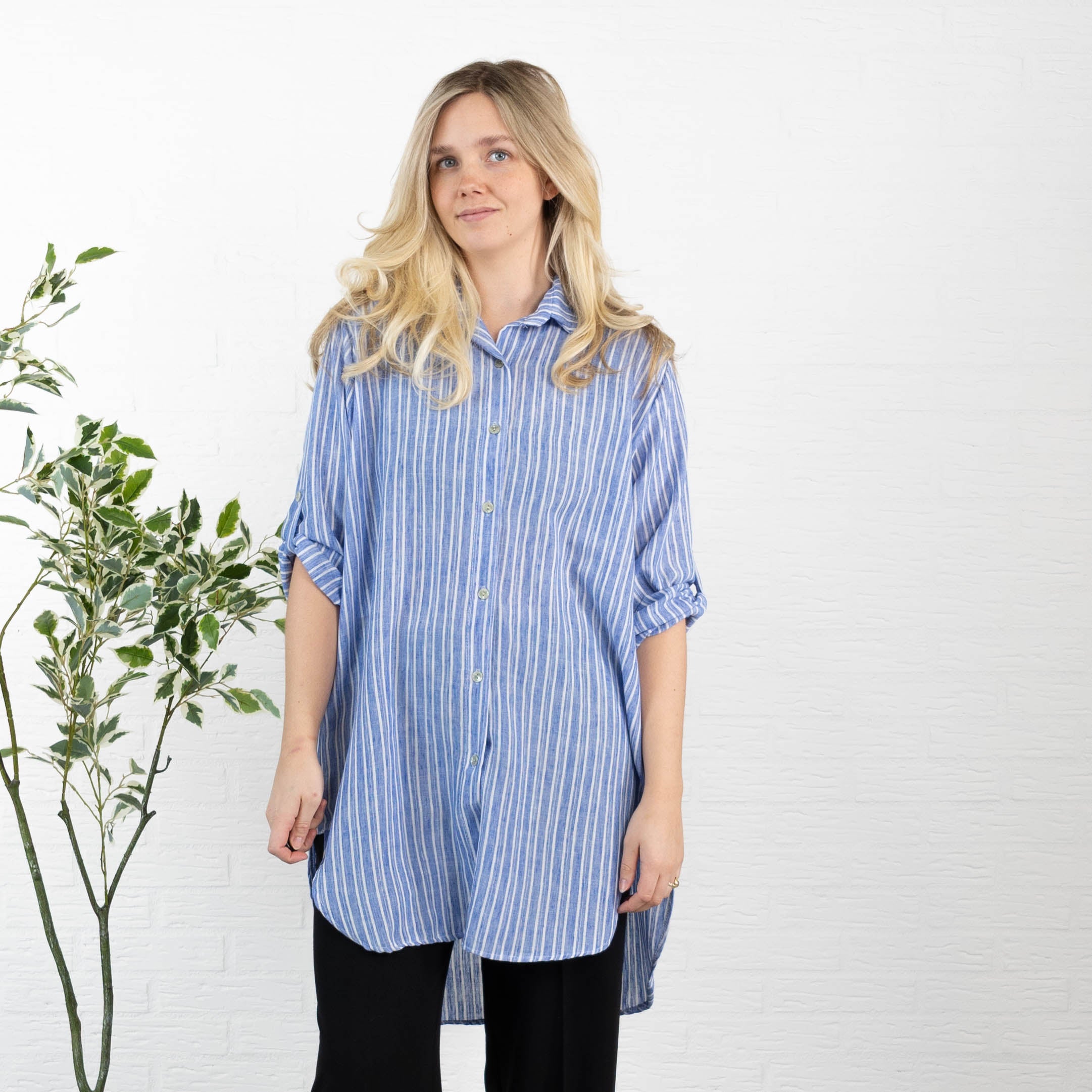 Jytte tunika, Lyseblå