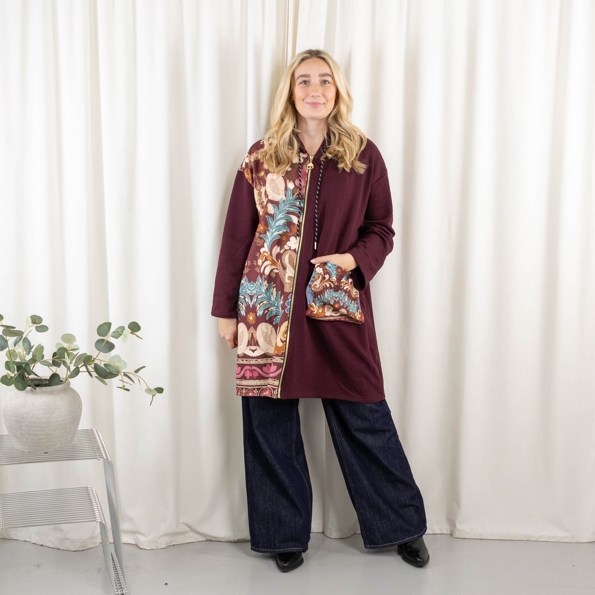Theresa sweatshirt, Bordeaux
