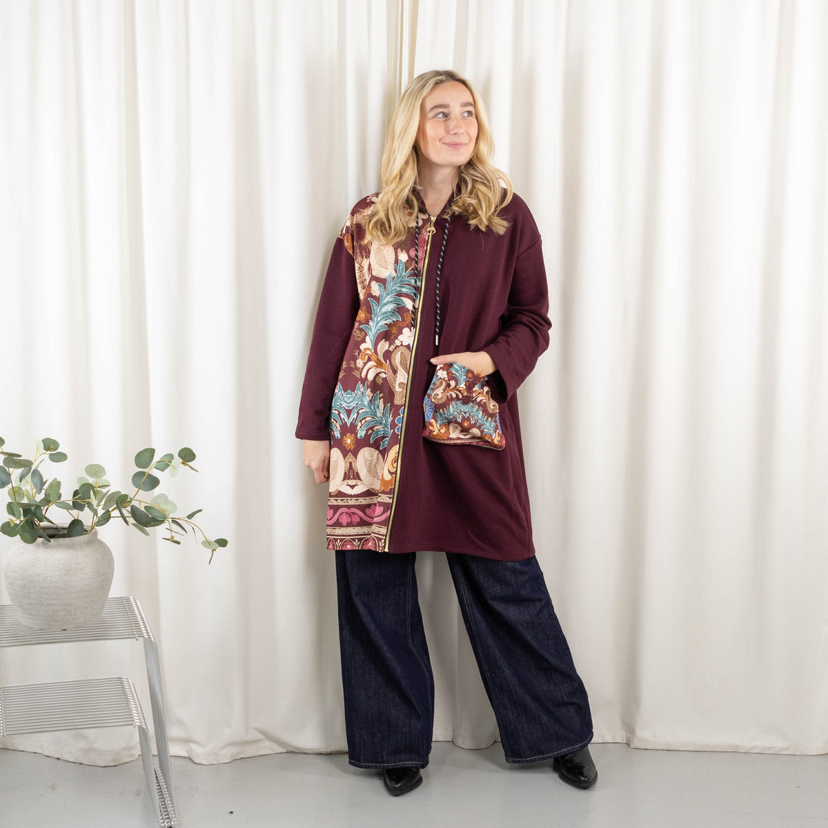 Theresa sweatshirt, Bordeaux