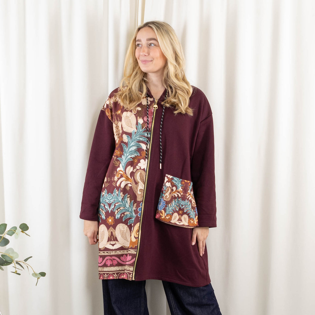 Theresa sweatshirt, Bordeaux