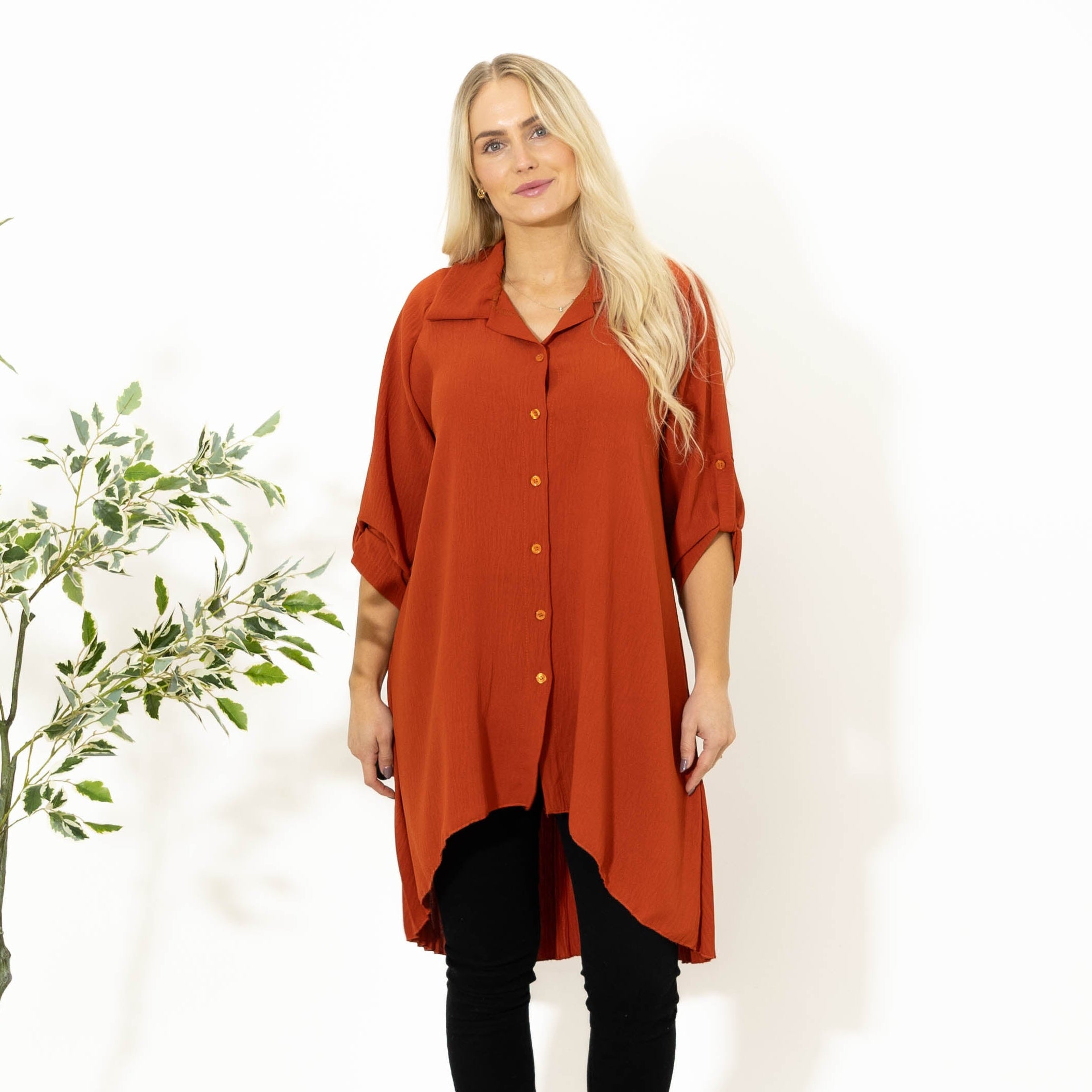 Dublin skjorte tunika, Brændt orange