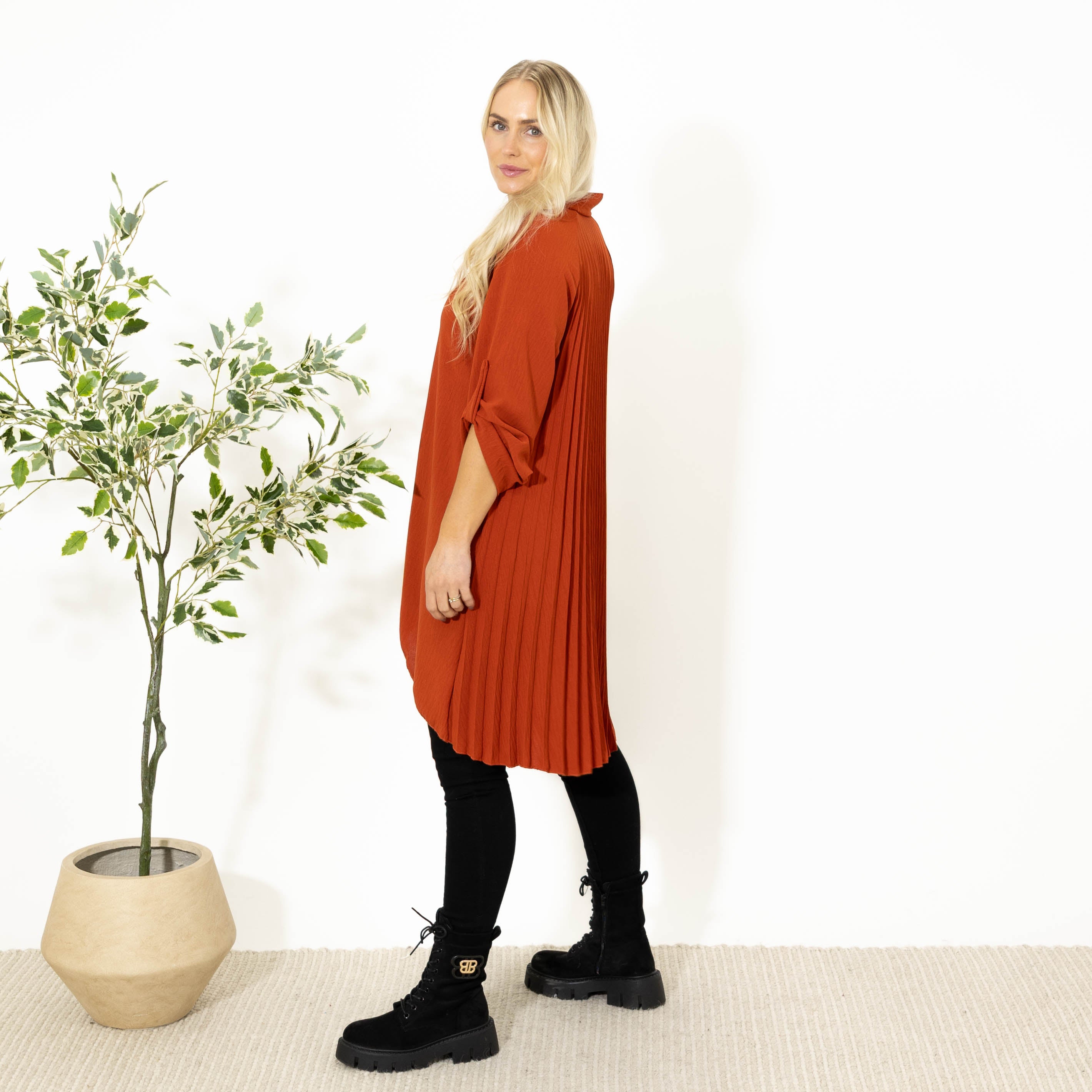 Dublin skjorte tunika, Brændt orange