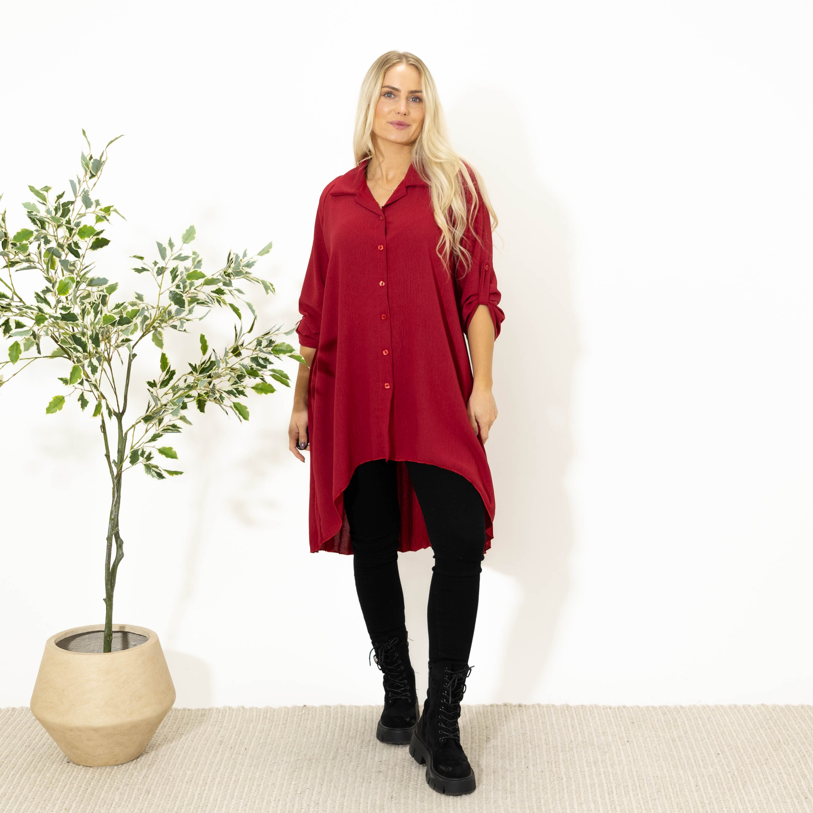 Dublin skjorte tunika, Rød