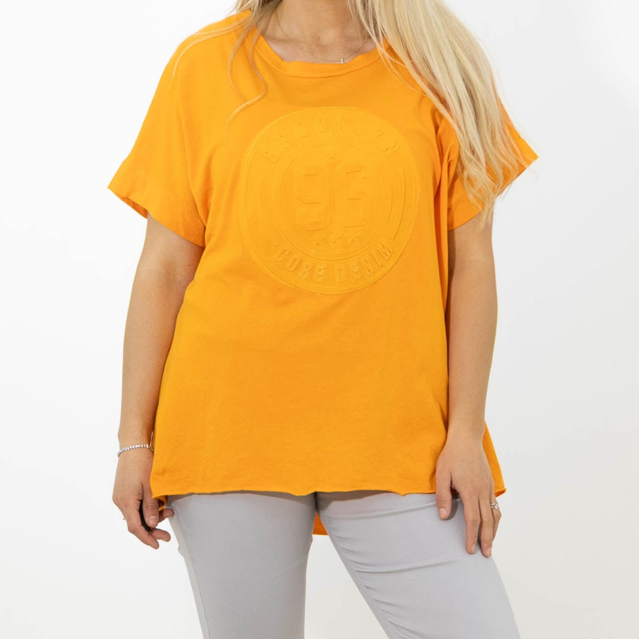 Alfy puff print t-shirt, Orange