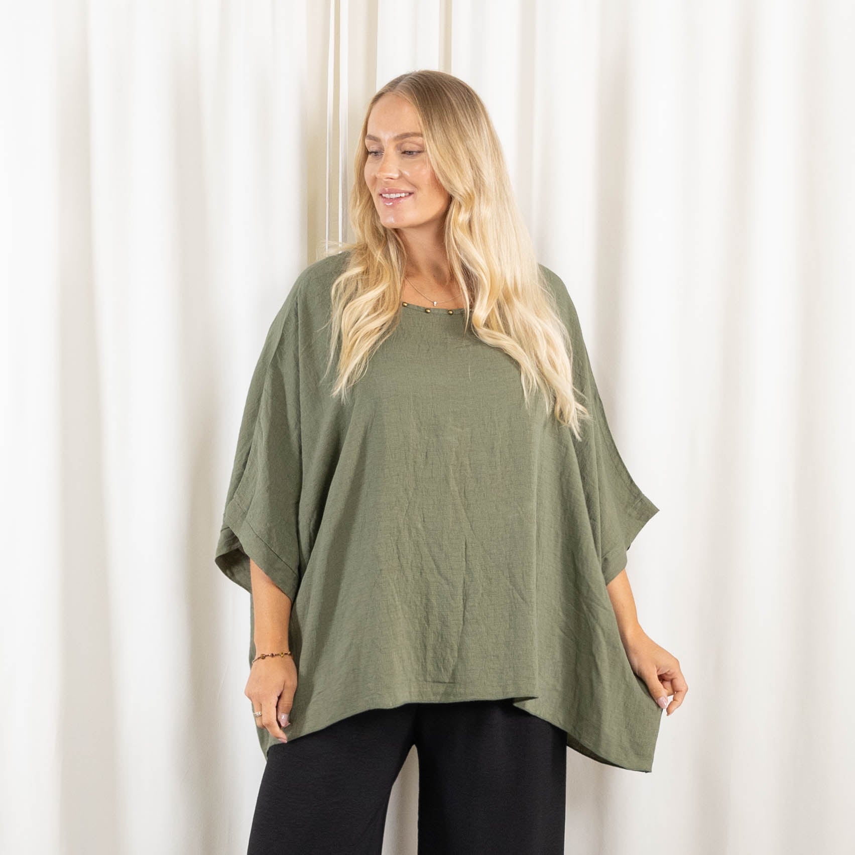 Sonja poncho, Khaki