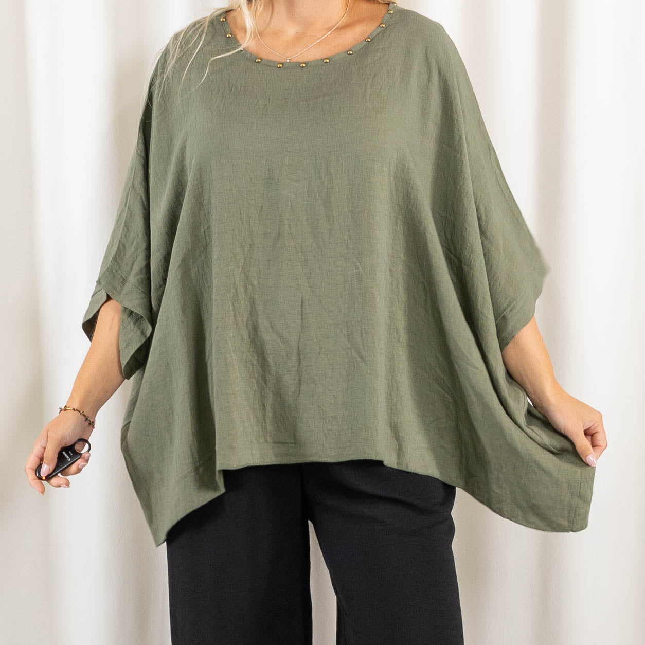Sonja poncho, Khaki