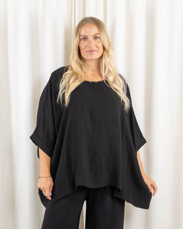 Sonja poncho, Sort