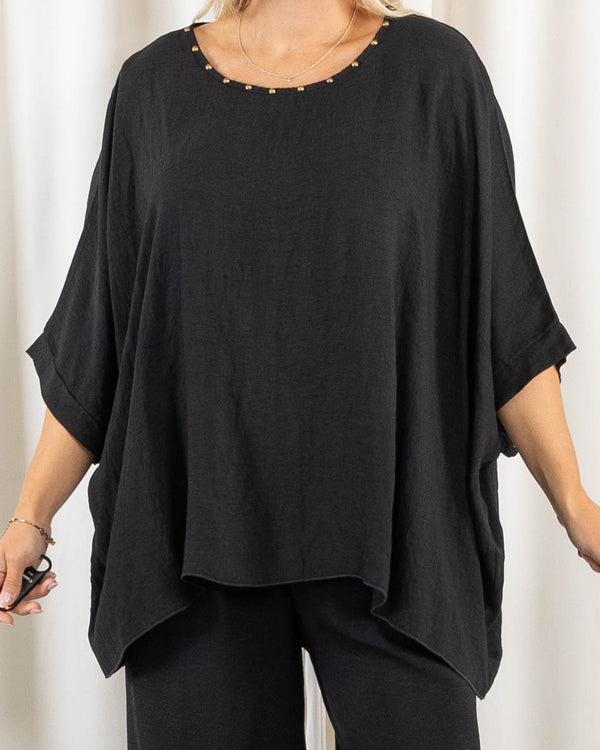 Sonja poncho, Sort