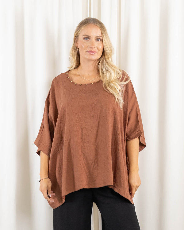 Sonja poncho, Rust