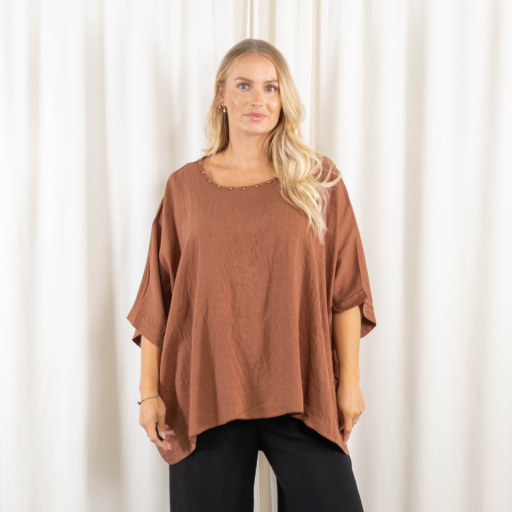 Sonja poncho, Rust