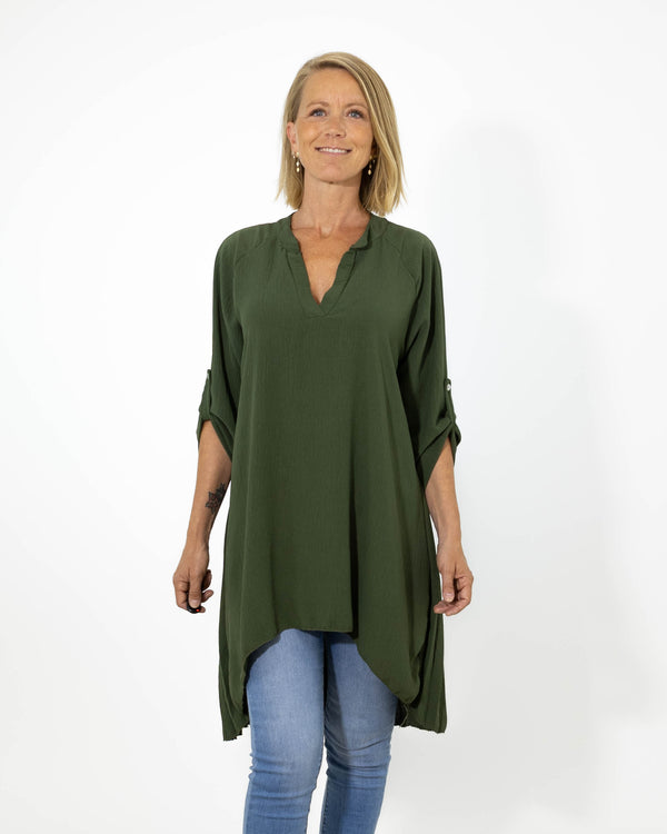 Derry skjorte tunika, Khaki